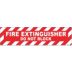 Fire Extinguisher Do Not Block Floor Signs