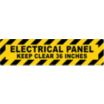 Electrical Panel Keep Clear 36 Inches Floor Signs