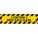ANTI-SLIP FLOOR SIGN, VINYL, ADHESIVE MOUNT, 6 IN X 24 IN NOMINAL SIGN SIZE, 0.012 IN THICK, CAUTION, KEEP AISLE CLEAR