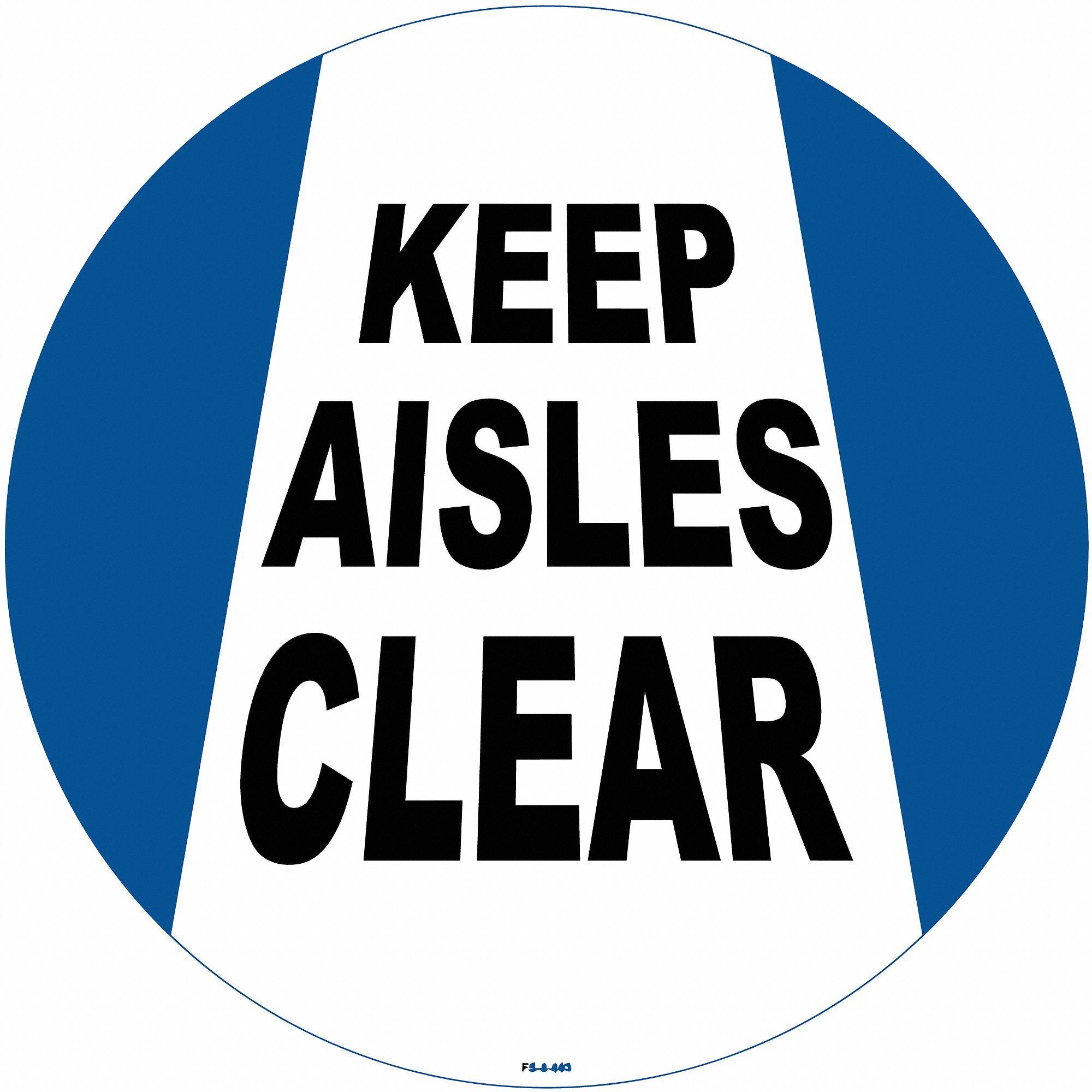 Anti-Slip Floor Sign: Vinyl, Adhesive Sign Mounting, 8 in x 8 in Nominal Sign Size, 2 PK