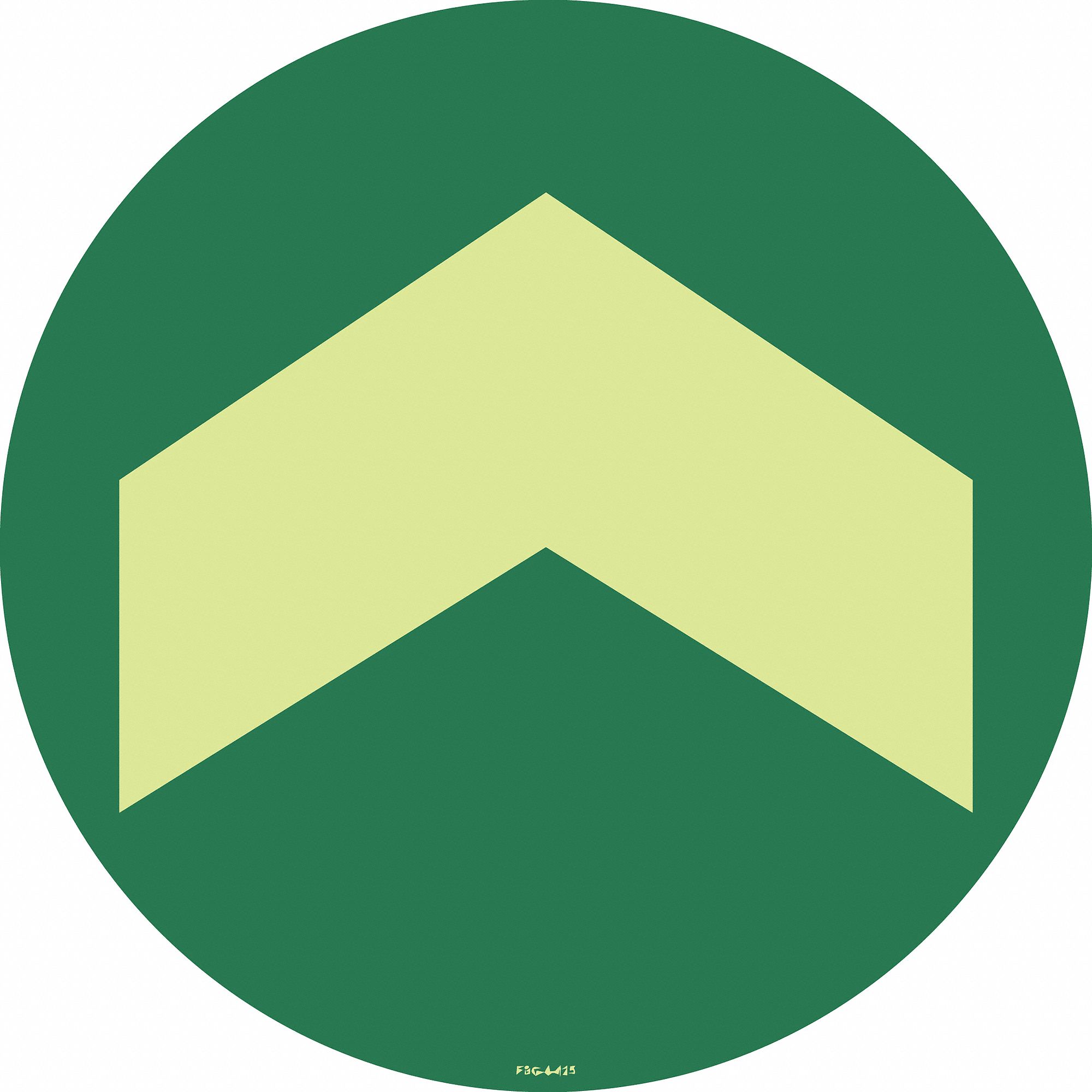 ANTI-SLIP FLOOR SIGN, VINYL, ADHESIVE MOUNT, 8 X 8IN, 2 PK, DIRECTIONAL ARROW, 8