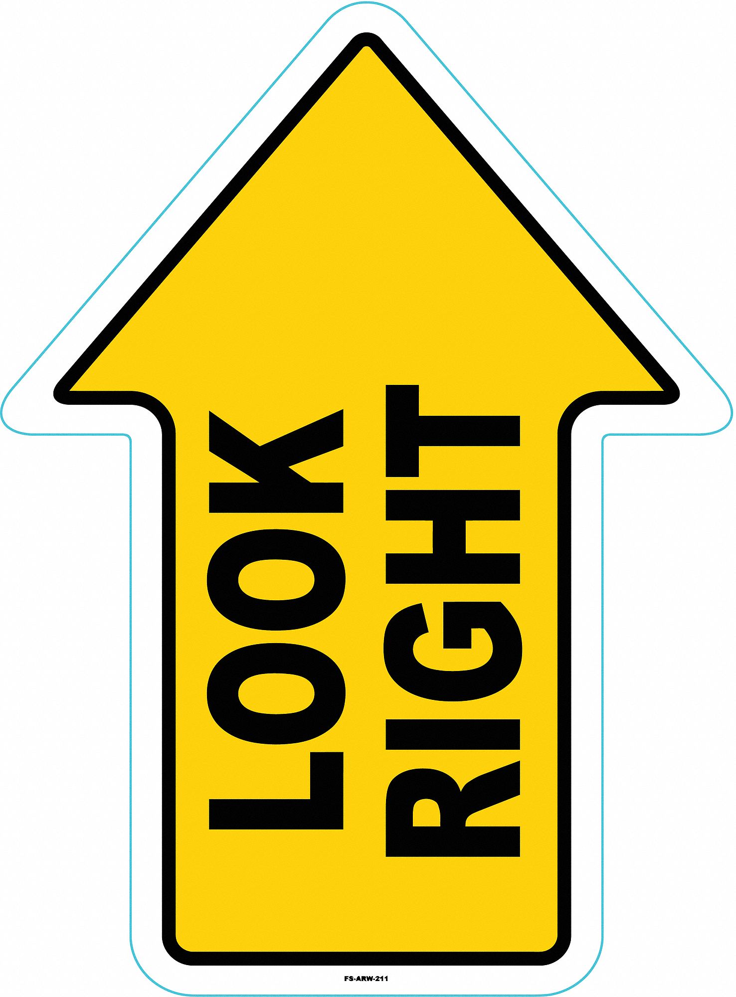 Anti-Slip Floor Sign, 17 in x 17 in, Vinyl