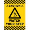 Caution, Watch Your Step Floor Signs