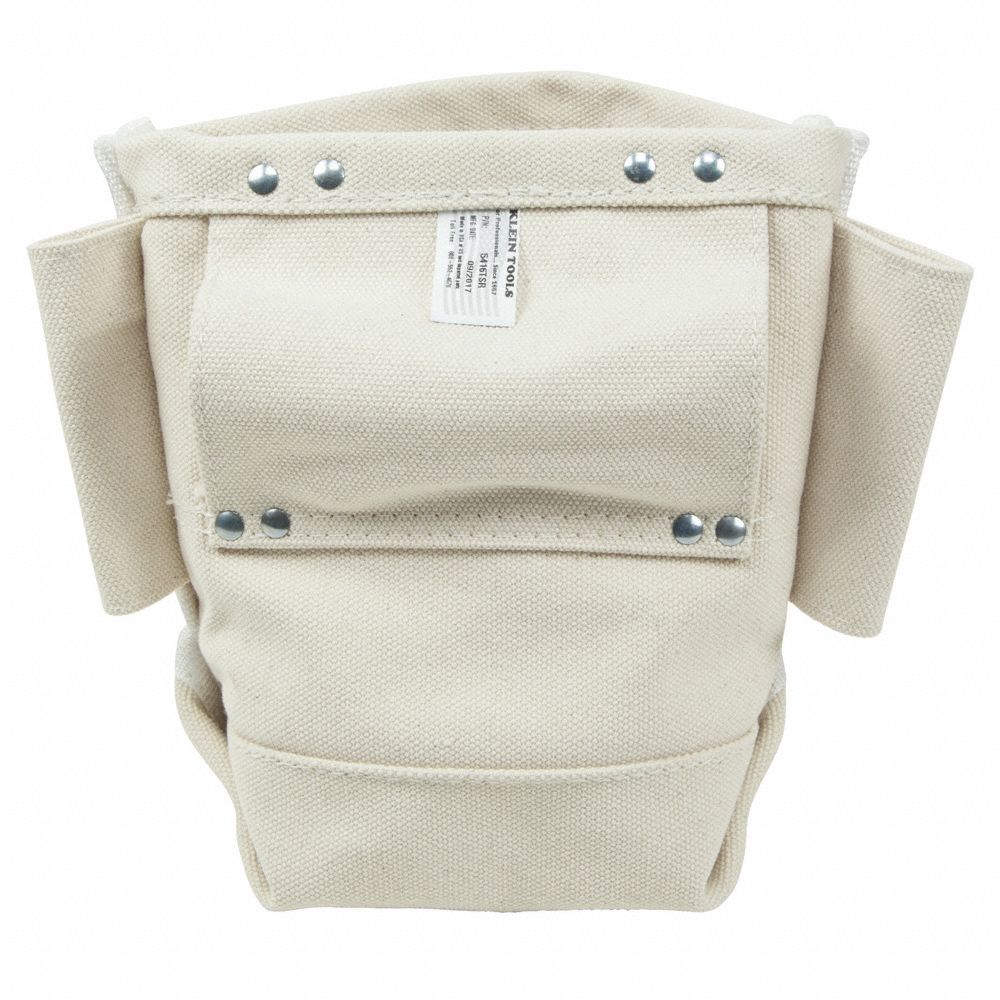 KLEIN TOOLS Tan, Tool Pouch, Canvas, For Maximum Belt Width 3 in