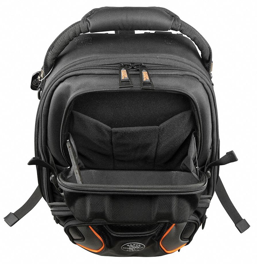 KLEIN TOOLS Tool Bag 12 Outside Pockets, 36 Inside Pockets, 13 1/2 in