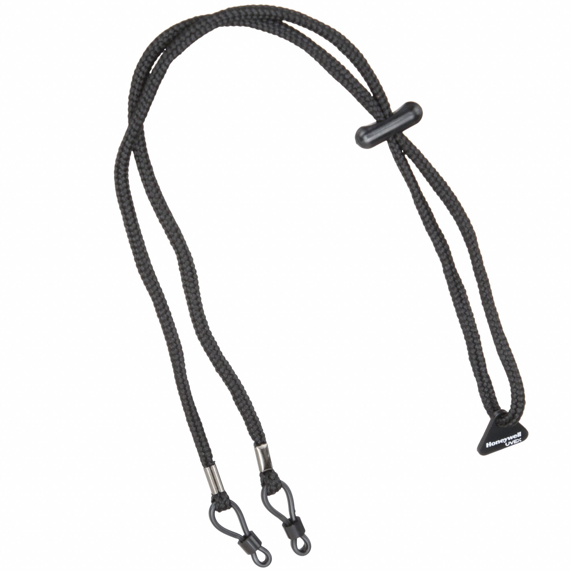 Eyewear Retainer: Logo, 27 1/2 in Overall Lg, Black, Loop