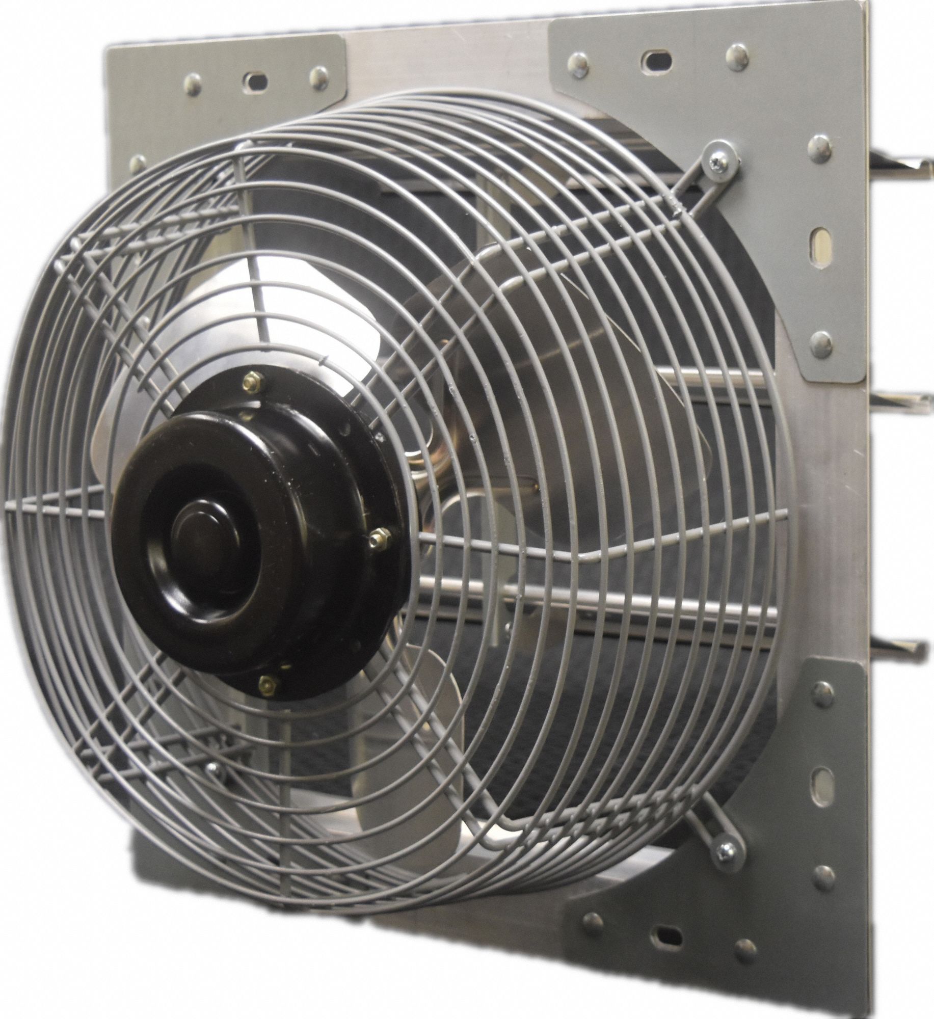 DAYTON Shutter Mount Exhaust Fan: 12 in Blade, Variable Speed, 2/3 hp ...