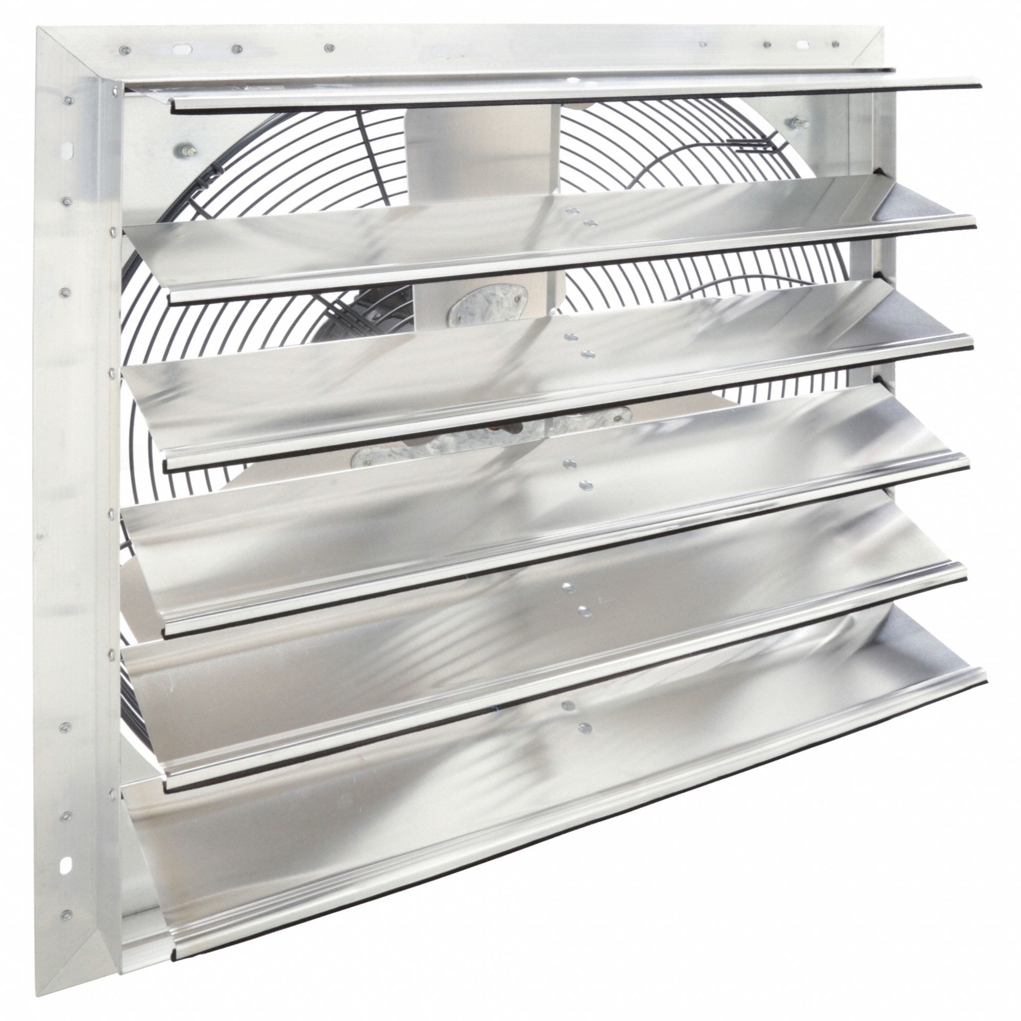 SHUTTER MOUNT EXHAUST FAN, 24 IN BLADE, 1 SPEED, ⅓ HP, TOTALLY ENCLOSED AIR OVER, 4,479 CFM