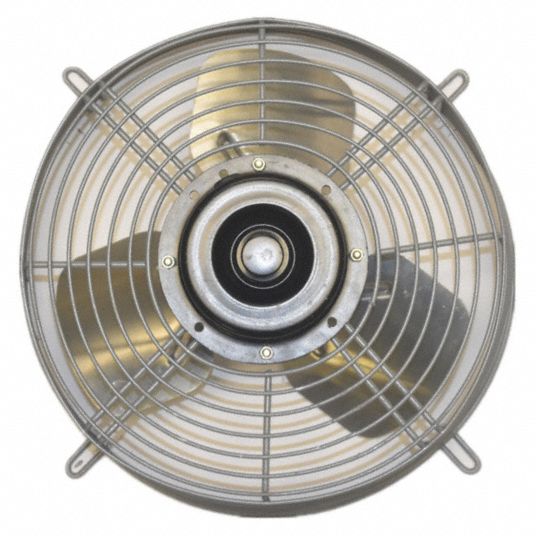 DAYTON GuardMounted Exhaust Fan 12 in Blade, 1/15 hp, Totally