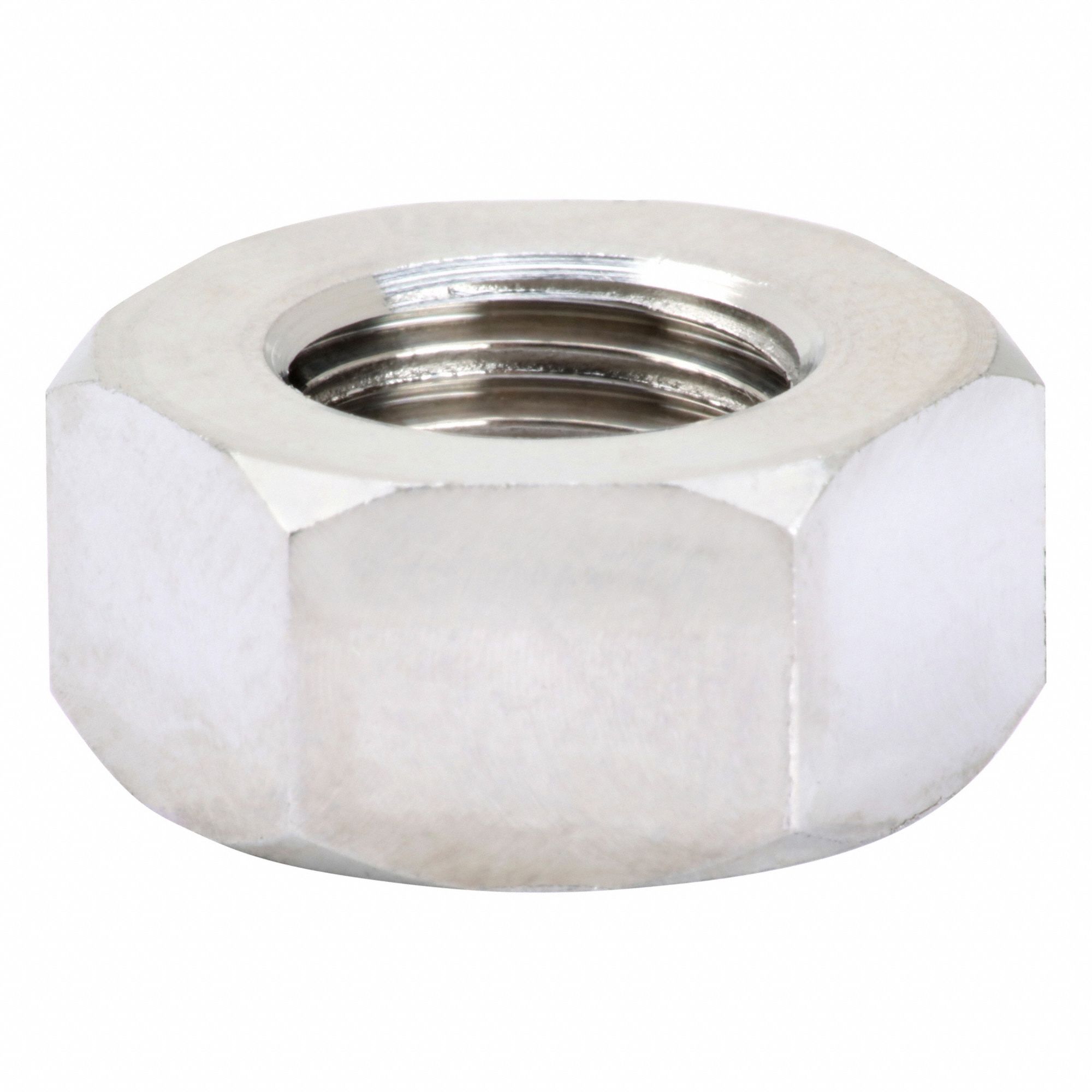 Hex Nut: Std Hex, M10x1.50 Thread, 16 mm Hex Wd, 8.4 mm Hex Ht, Stainless Steel, 316 H5, Plain, Std