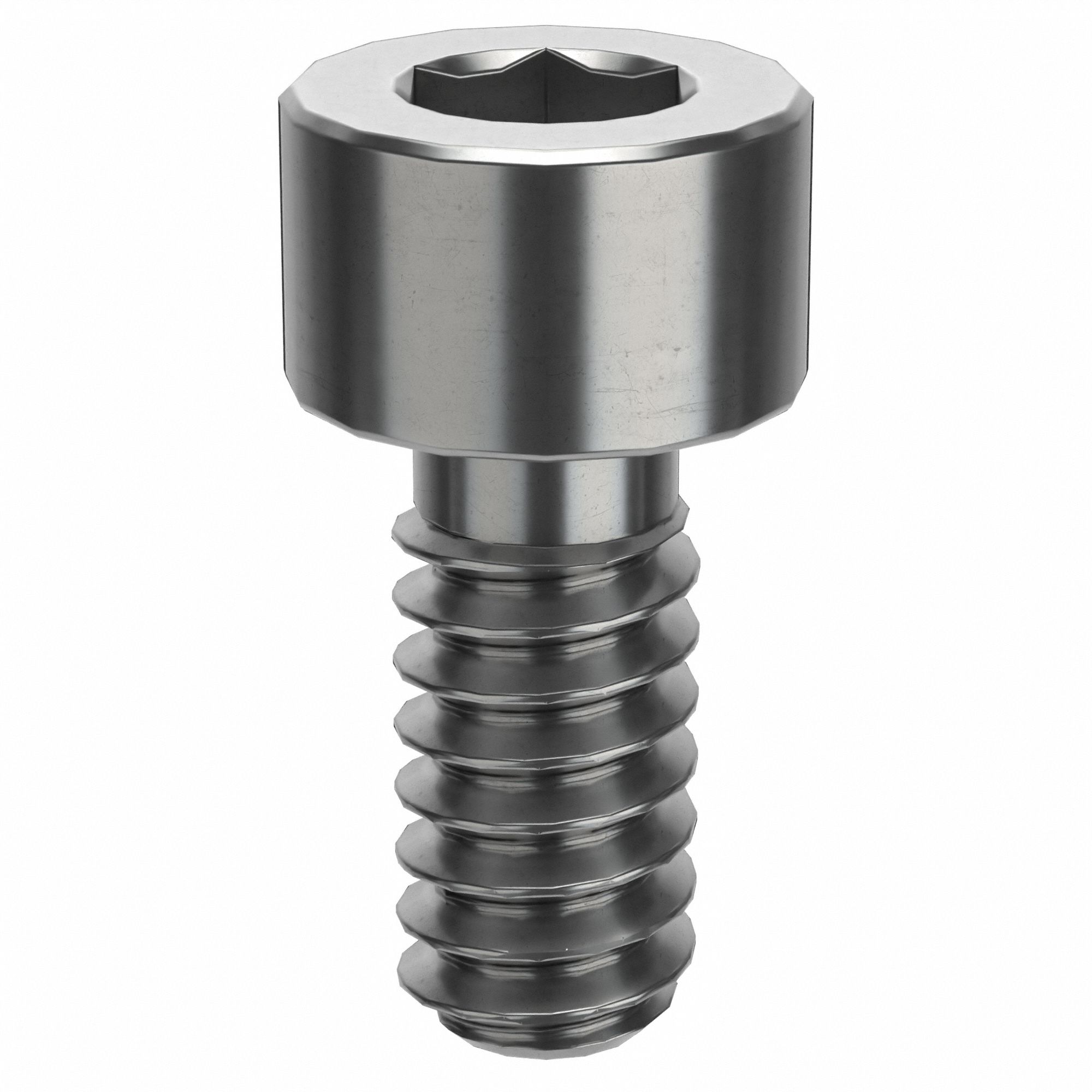 Socket Head Cap Screw: #4-40 Thread Size, 1/4 in Lg, Std, Plain, Stainless Steel, 316 H5