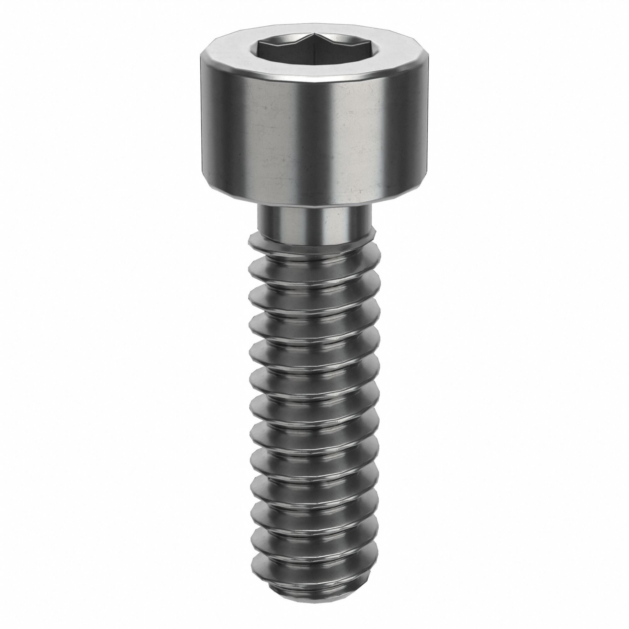 Socket Head Cap Screw: #4-40 Thread Size, 3/8 in Lg, Std, Plain, Stainless Steel, 316 H5