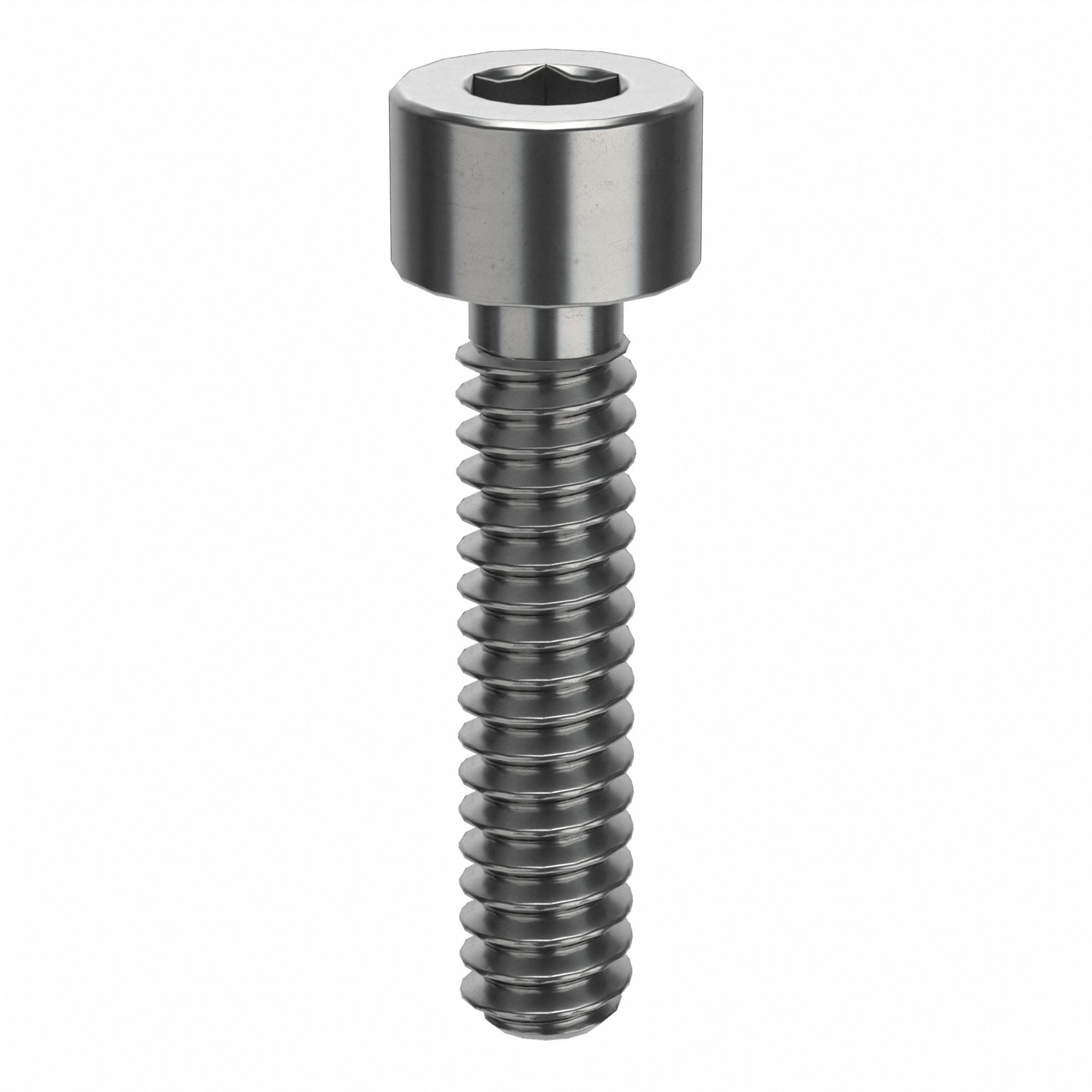 Socket Head Cap Screw: #6-32 Thread Size, 5/8 in Lg, Std, Plain, Stainless Steel, 316 H5