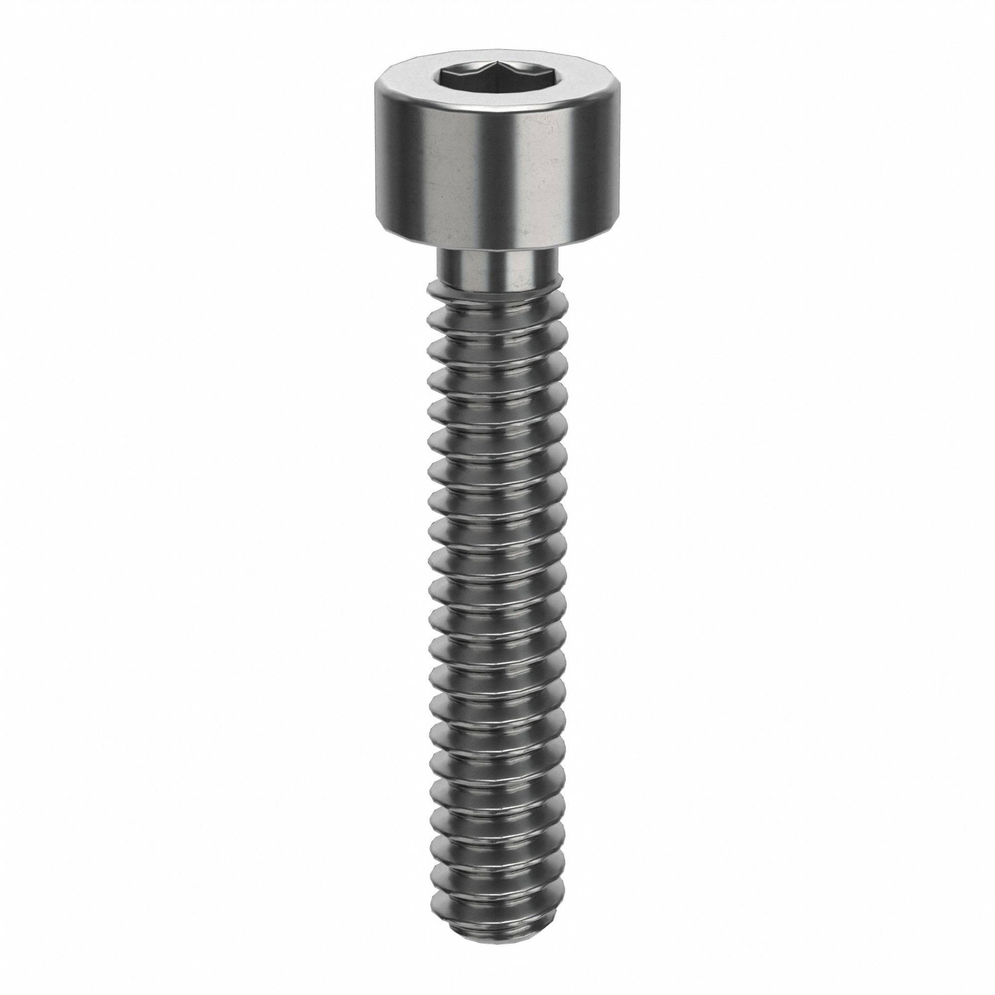 Socket Head Cap Screw: #6-32 Thread Size, 3/4 in Lg, Std, Plain, Stainless Steel, 316 H5