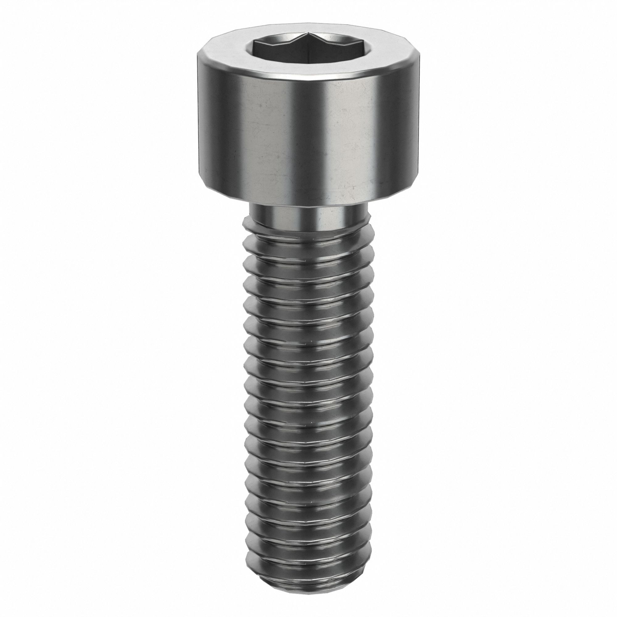 Socket Head Cap Screw: #10-32 Thread Size, 5/8 in Lg, Std, Plain, Stainless Steel, 316 H5