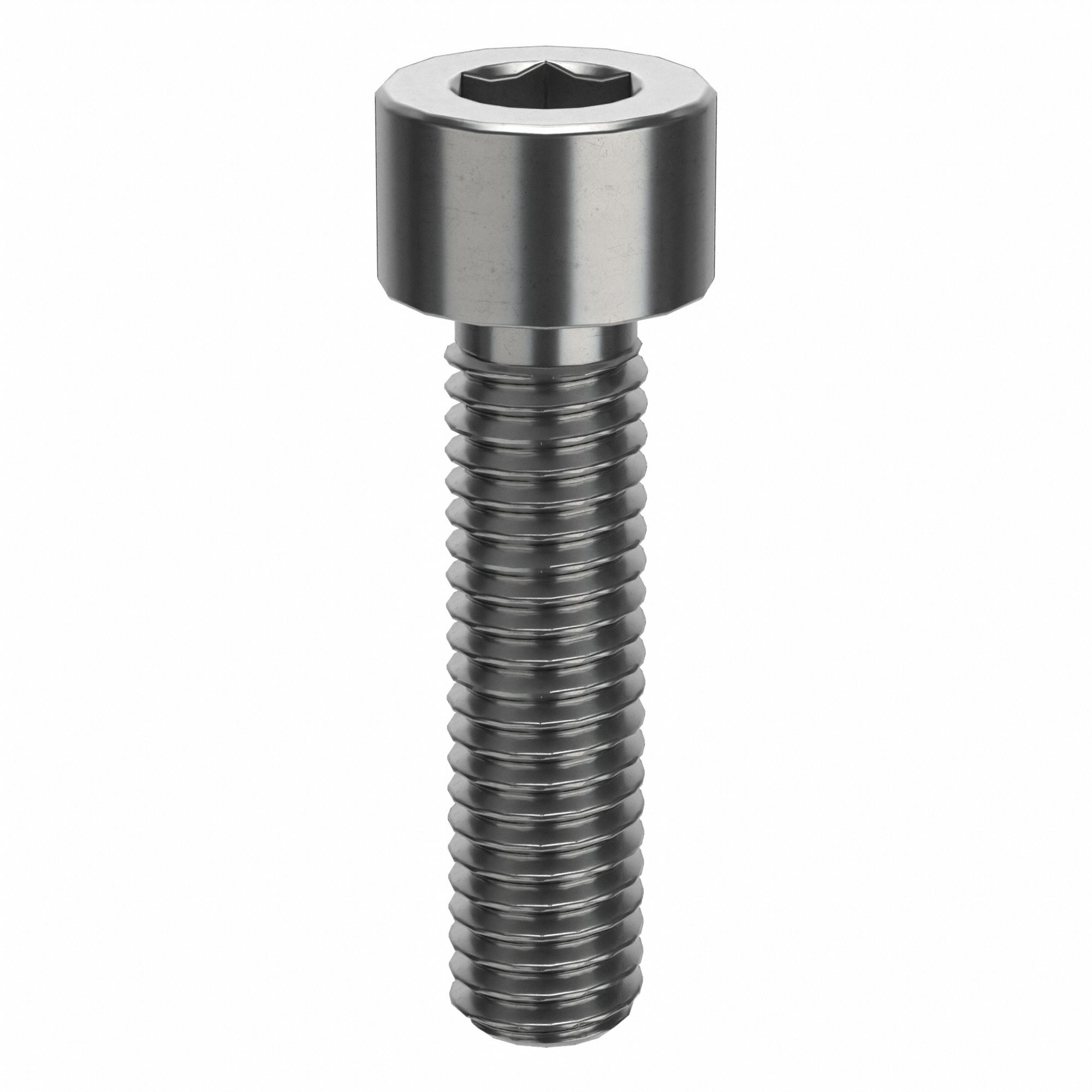 Socket Head Cap Screw: #10-32 Thread Size, 3/4 in Lg, Std, Plain, Stainless Steel, 316 H5