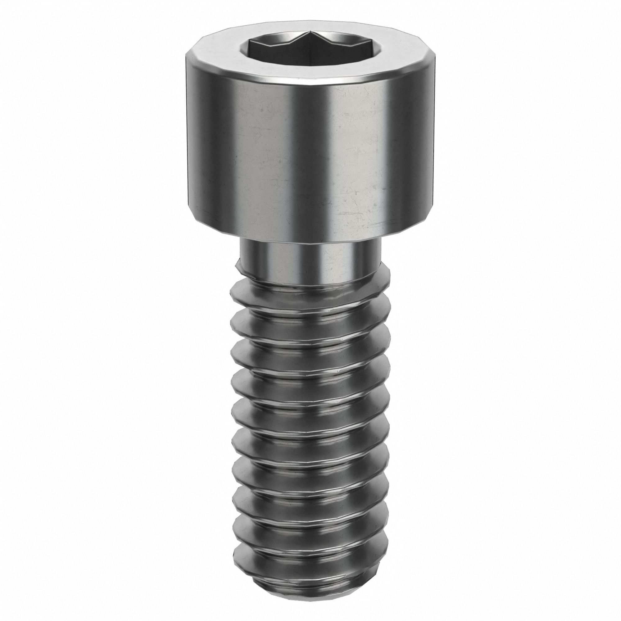Socket Head Cap Screw: 1/4"-20 Thread Size, 5/8 in Lg, Std, Plain, Stainless Steel, 316 H5