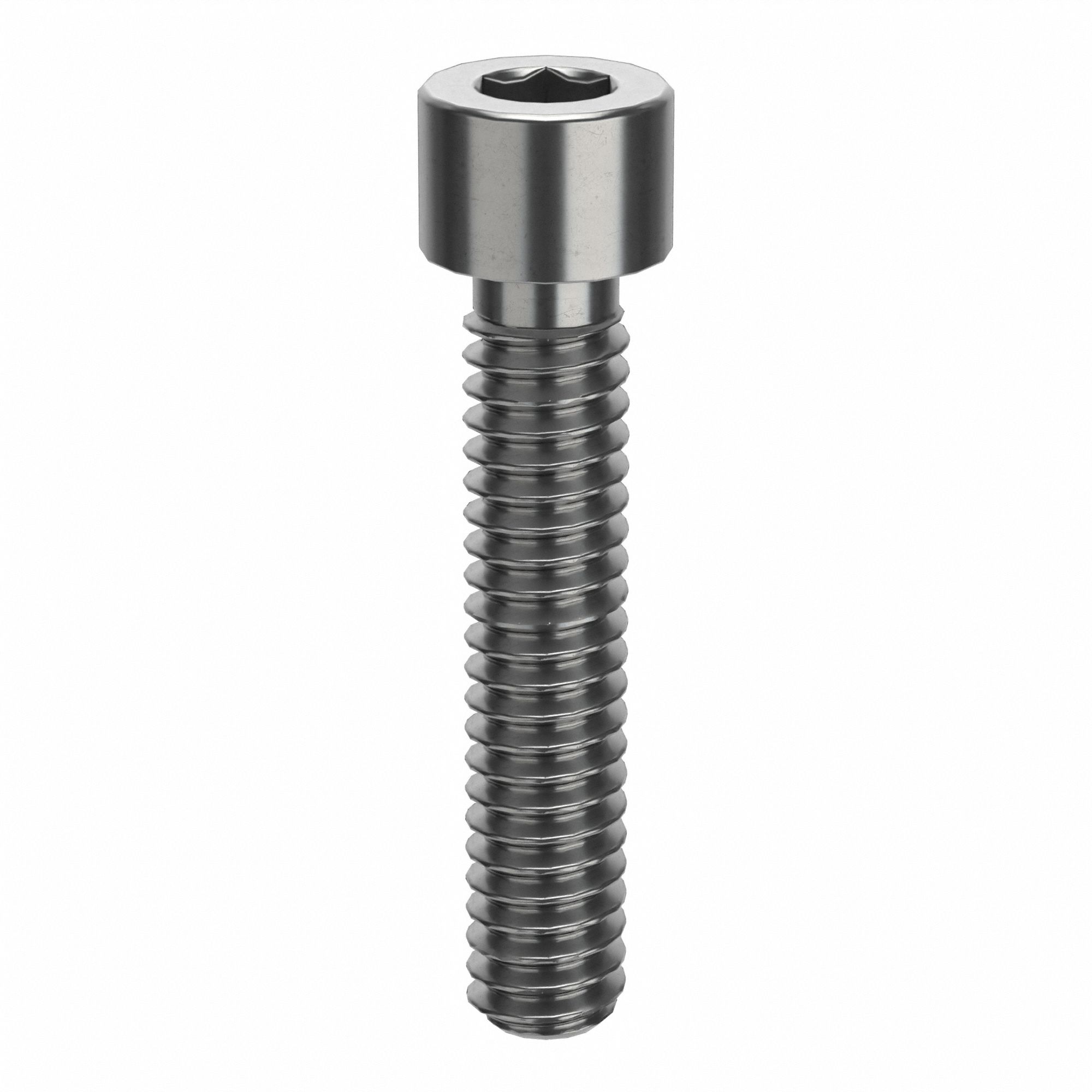 Socket Head Cap Screw: 1/4"-20 Thread Size, 1 1/4 in Lg, Std, Plain, Stainless Steel, 316 H5