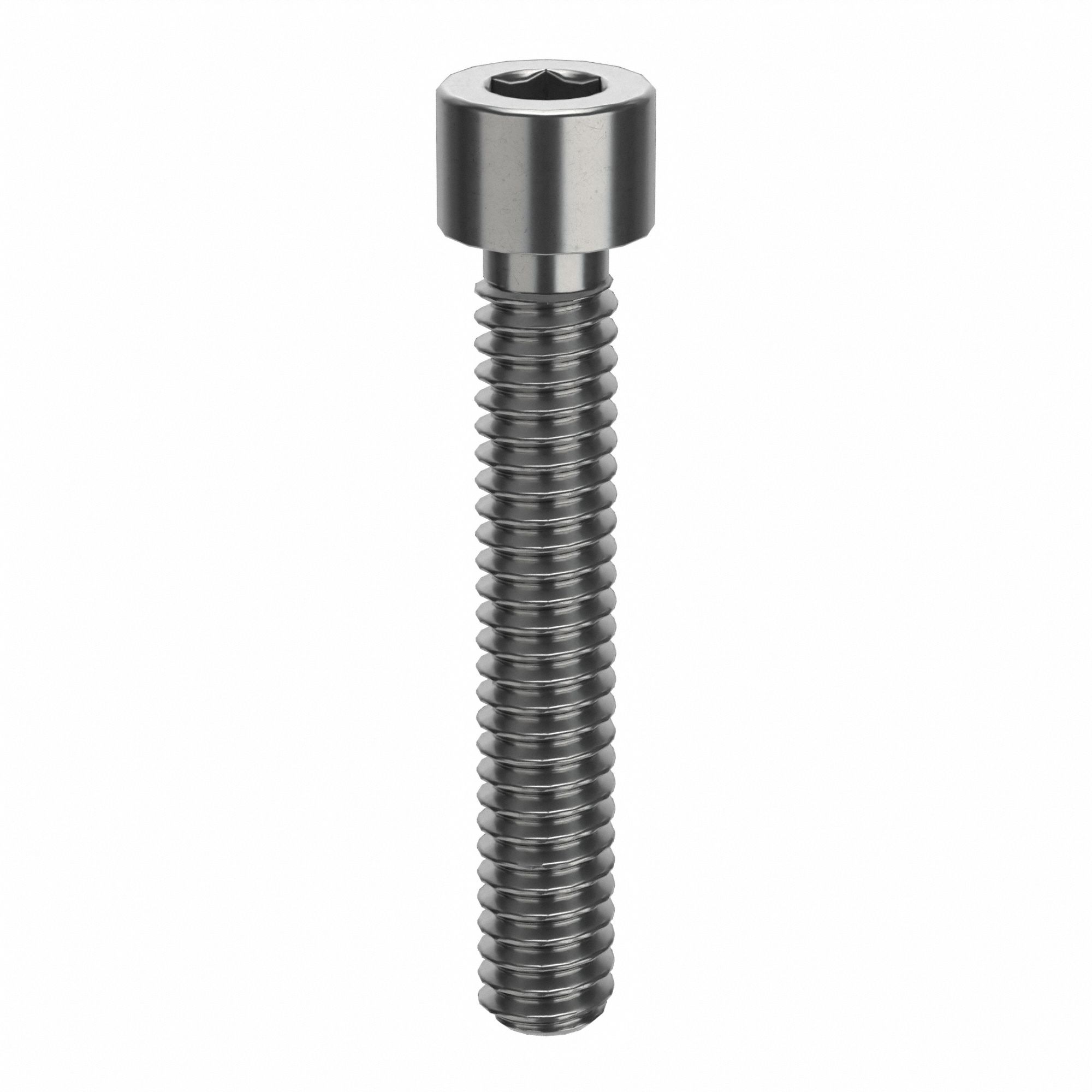 Socket Head Cap Screw: 1/4"-20 Thread Size, 1 1/2 in Lg, Std, Plain, Stainless Steel, 316 H5