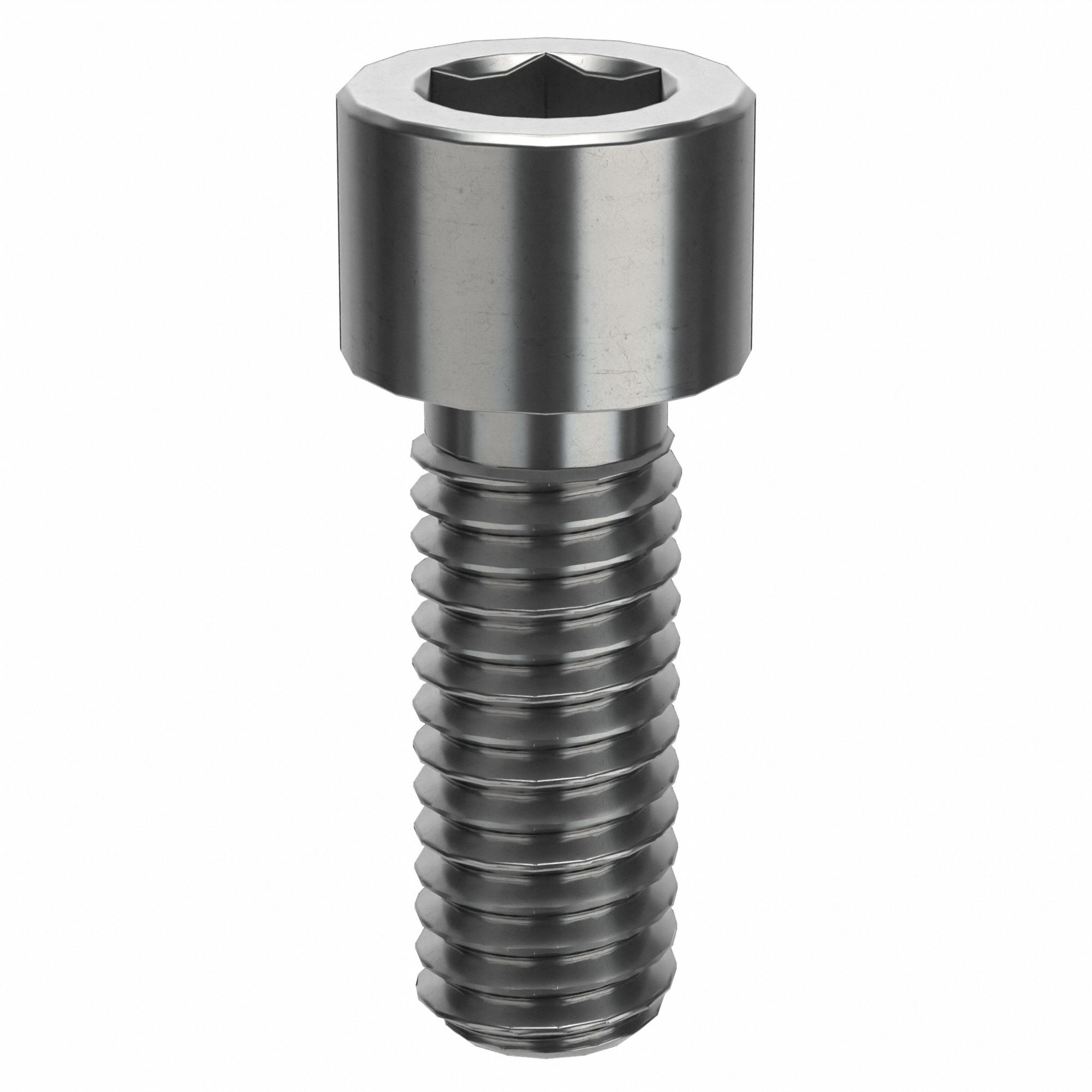 Socket Head Cap Screw: 3/8"-16 Thread Size, 1 in Lg, Std, Plain, Stainless Steel, 316 H5