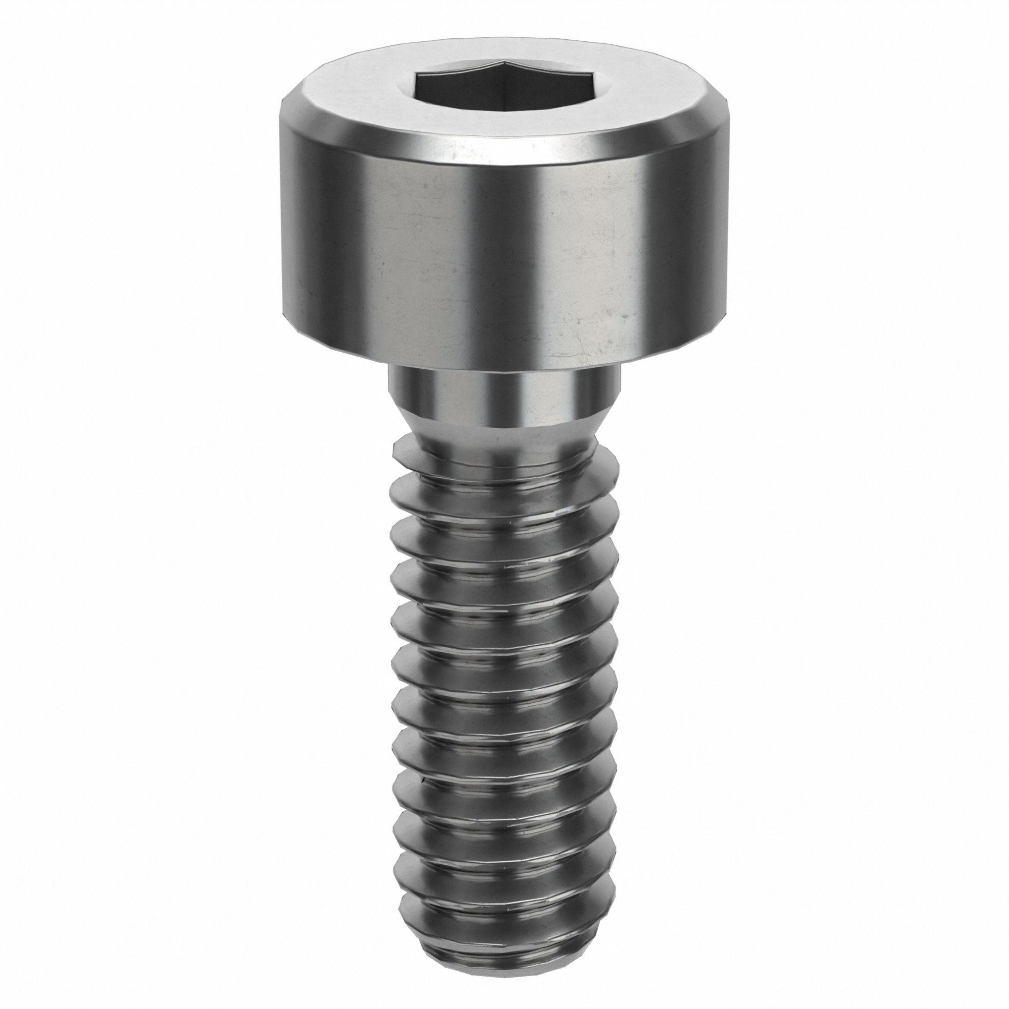 Socket Head Cap Screw: M2.5x0.45 Thread Size, 6 mm Lg, Std, Plain, Stainless Steel, 316 H5