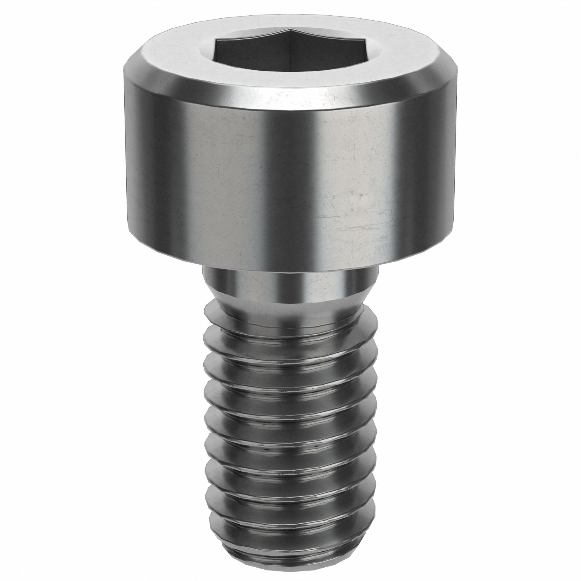 Socket Head Cap Screw: M3x0.50 Thread Size, 6 mm Lg, Std, Plain, Stainless Steel, 316 H5