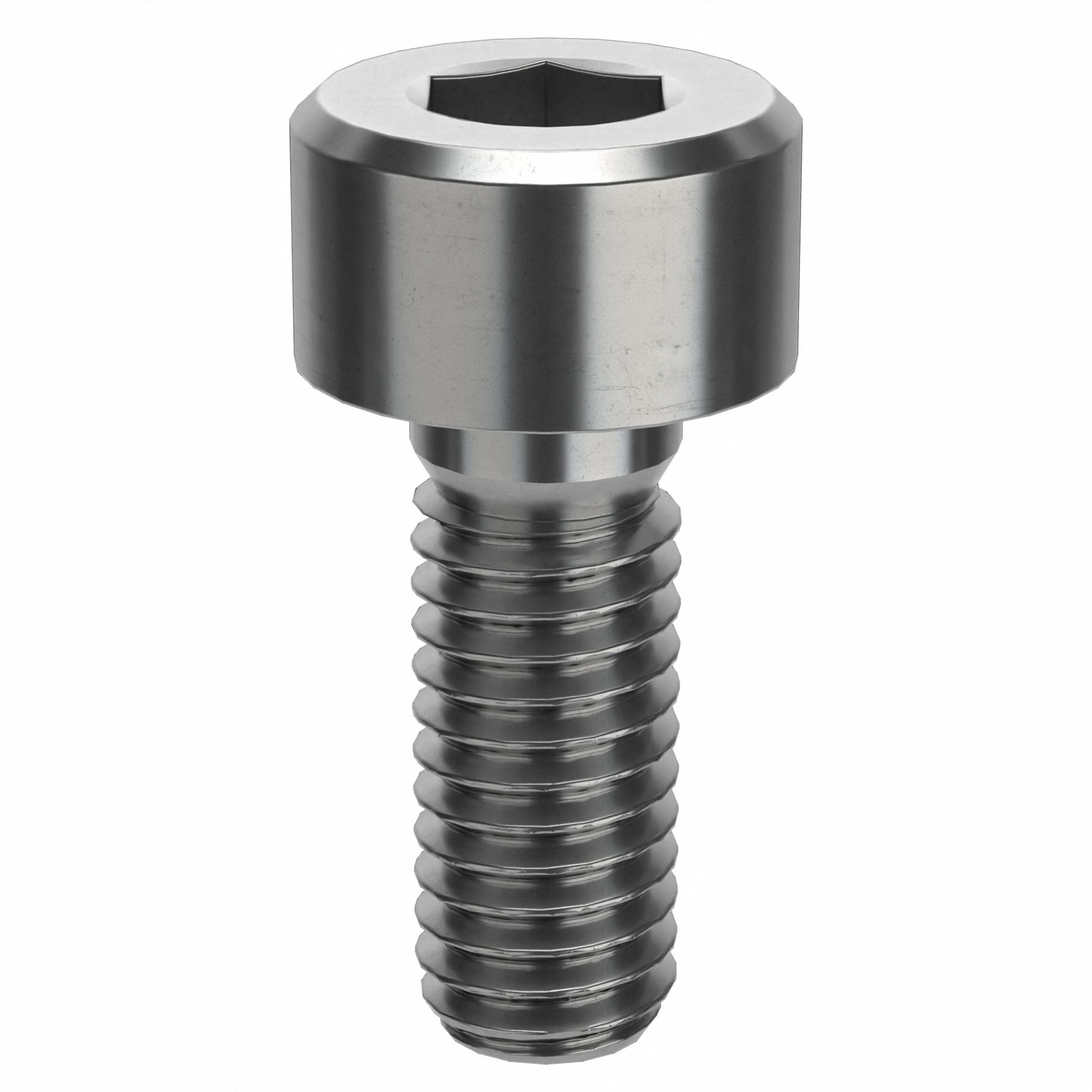 Socket Head Cap Screw: M3x0.50 Thread Size, 8 mm Lg, Std, Plain, Stainless Steel, 316 H5