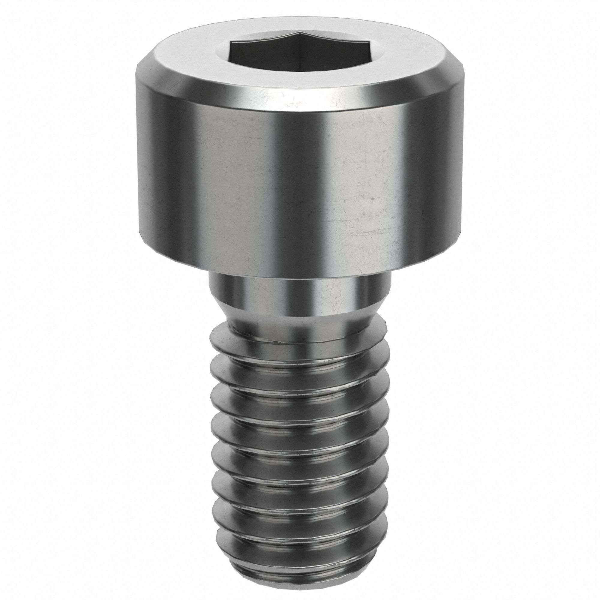 Socket Head Cap Screw: M4x0.70 Thread Size, 8 mm Lg, Std, Plain, Stainless Steel, 316 H5, 3 mm Drive