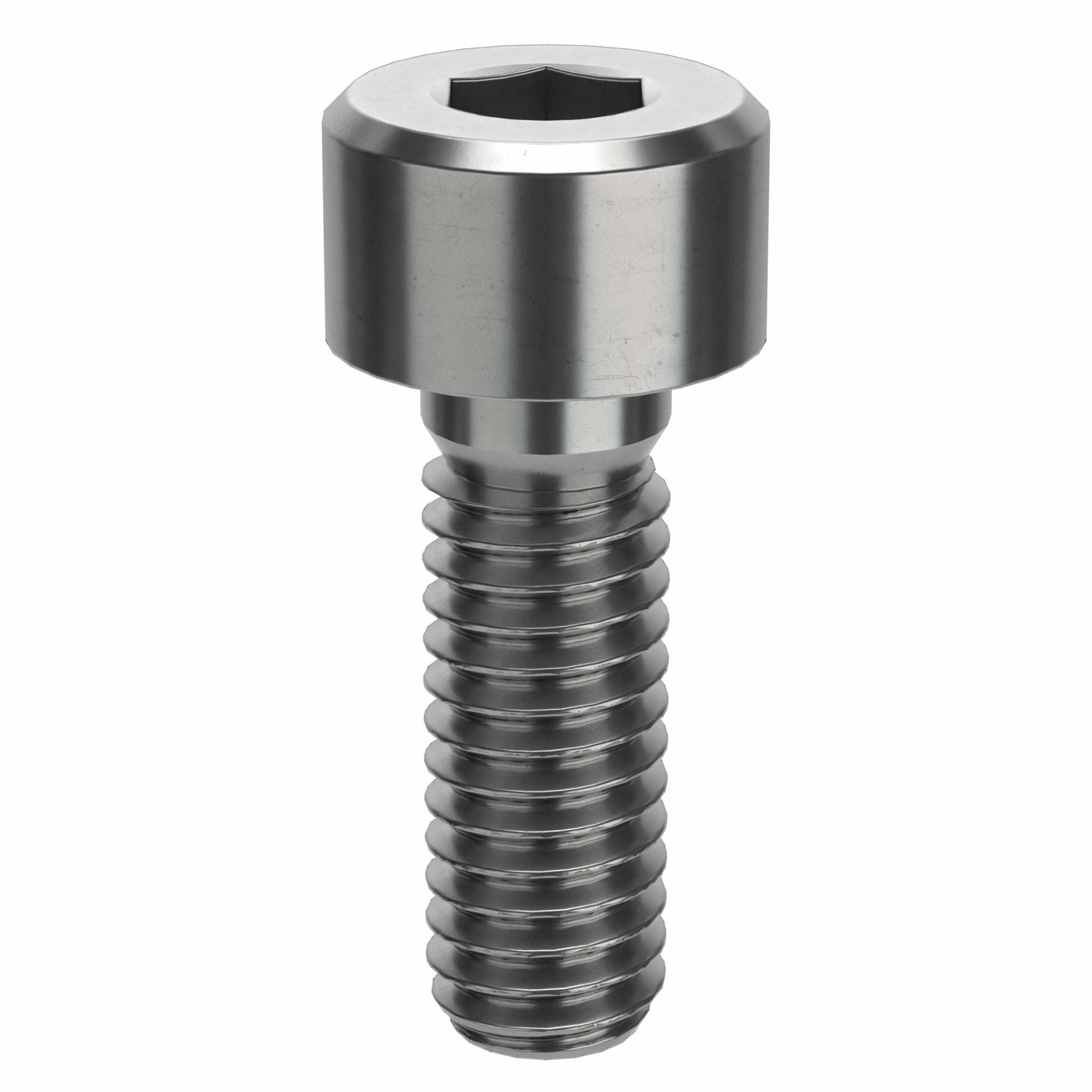 Socket Head Cap Screw: M4x0.70 Thread Size, 12 mm Lg, Std, Plain, Stainless Steel, 316 H5
