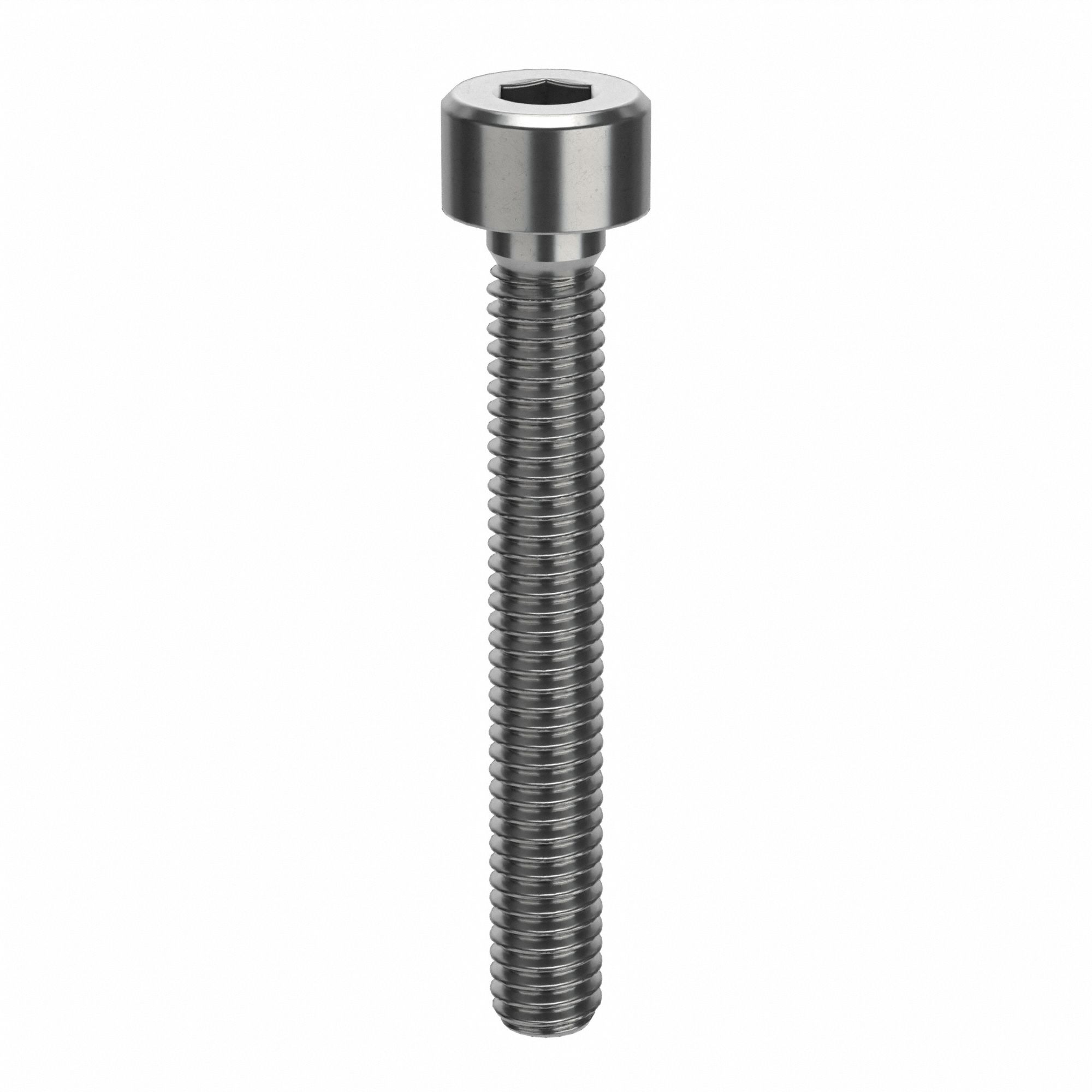 Socket Head Cap Screw: M4x0.70 Thread Size, 30 mm Lg, Std, Plain, Stainless Steel, 316 H5