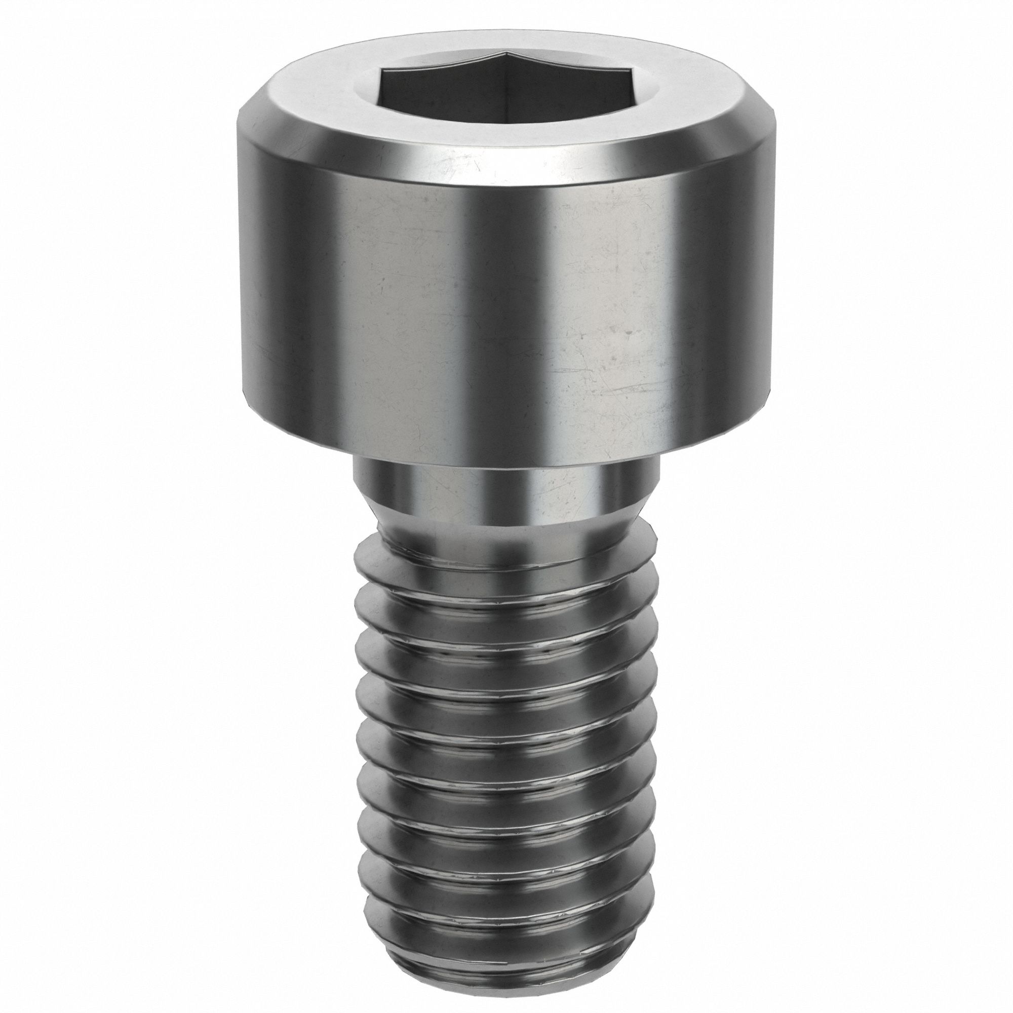 Socket Head Cap Screw: M5x0.80 Thread Size, 10 mm Lg, Std, Plain, Stainless Steel, 316 H5