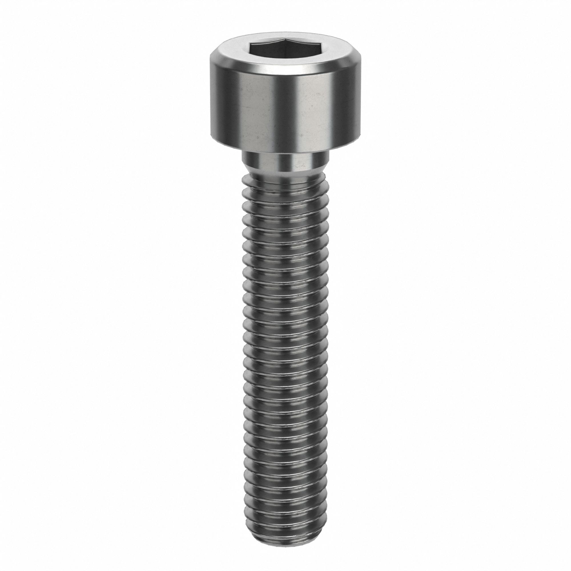 Socket Head Cap Screw: M5x0.80 Thread Size, 25 mm Lg, Std, Plain, Stainless Steel, 316 H5