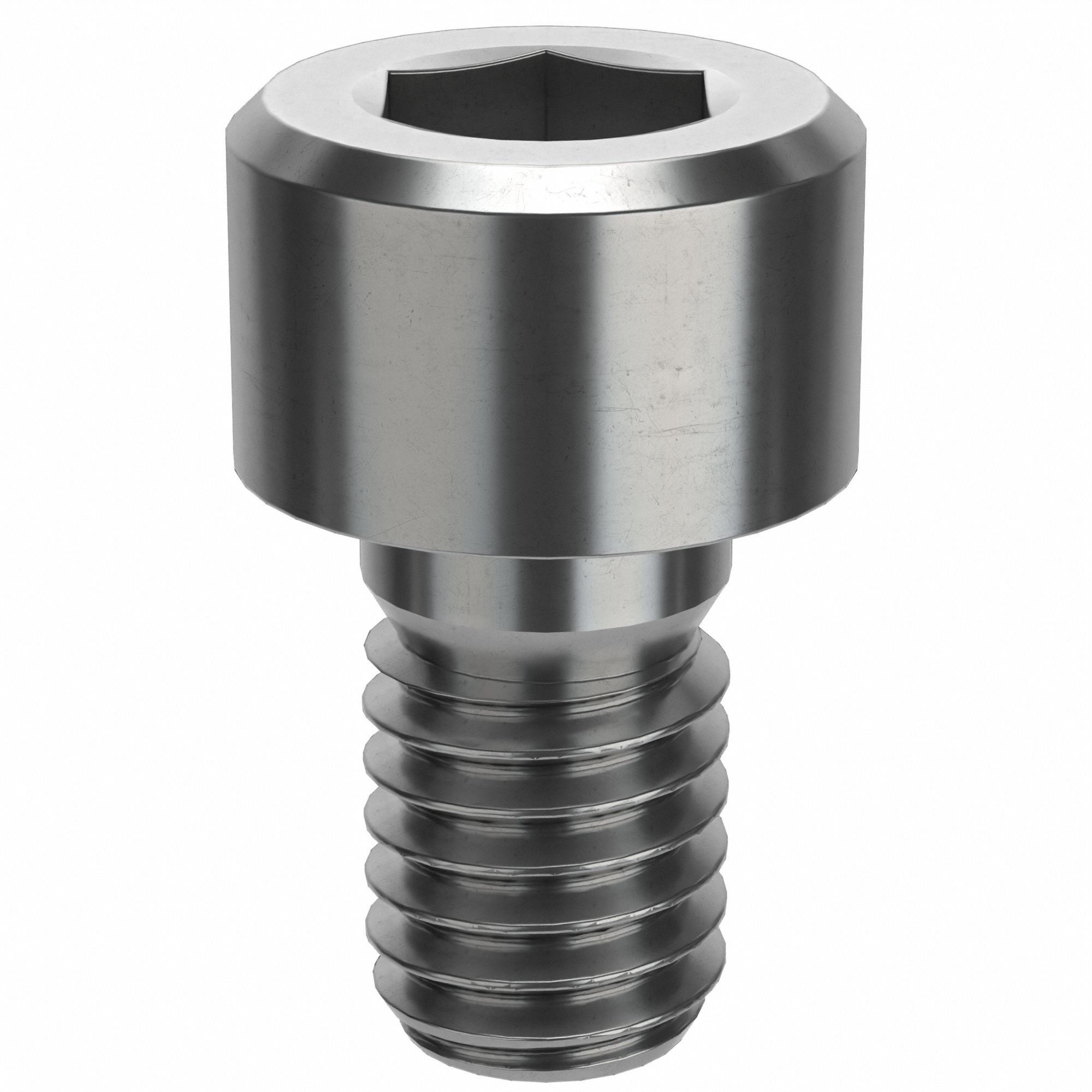 Socket Head Cap Screw: M6x1.00 Thread Size, 10 mm Lg, Std, Plain, Stainless Steel, 316 H5