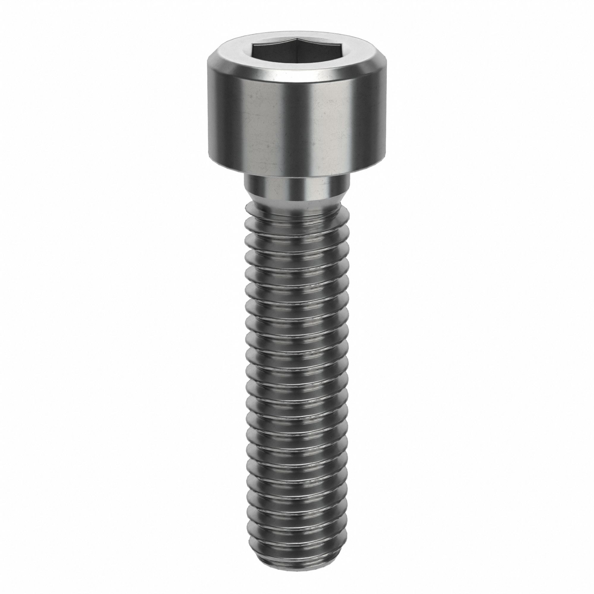 Socket Head Cap Screw: M6x1.00 Thread Size, 25 mm Lg, Std, Plain, Stainless Steel, 316 H5