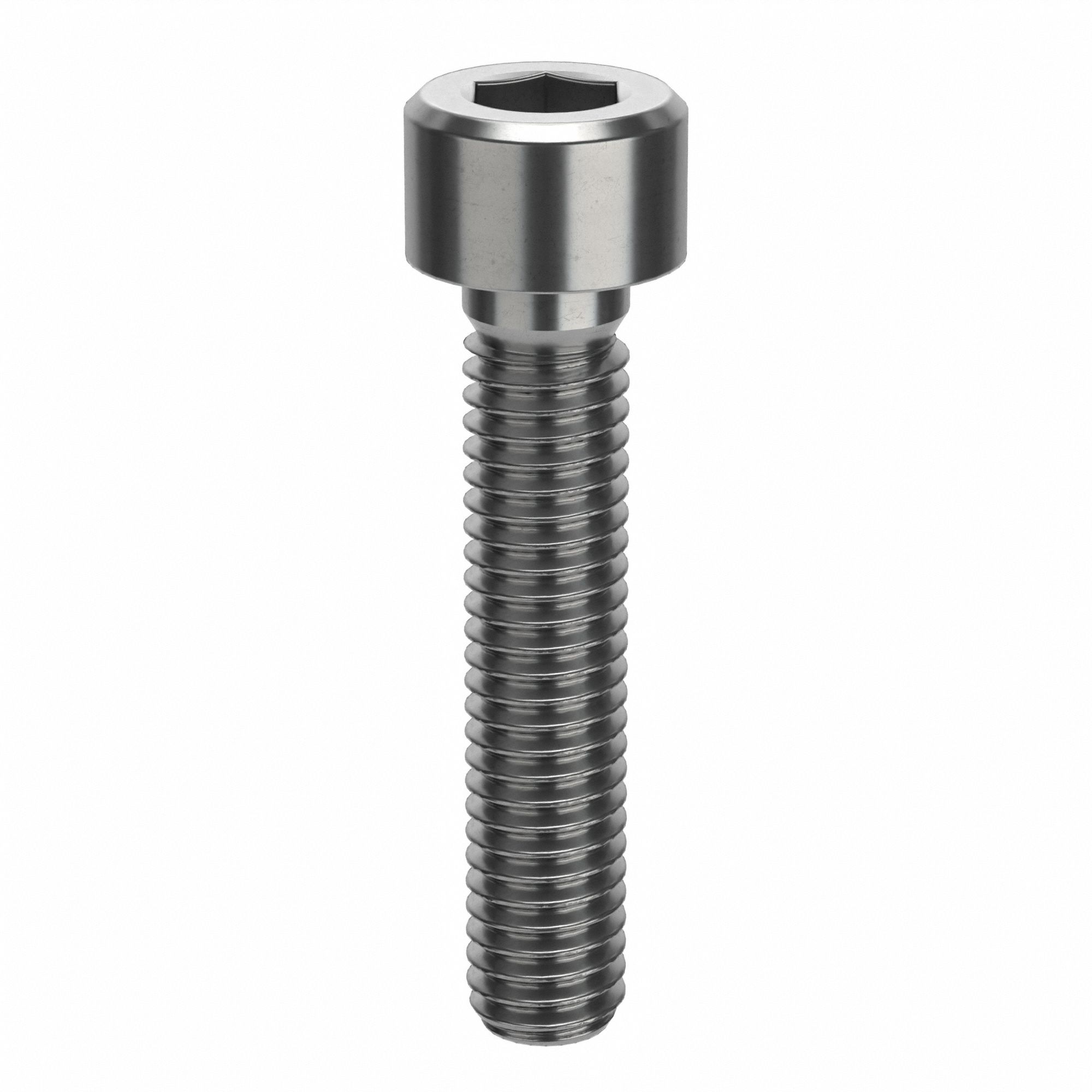Socket Head Cap Screw: M6x1.00 Thread Size, 30 mm Lg, Std, Plain, Stainless Steel, 316 H5