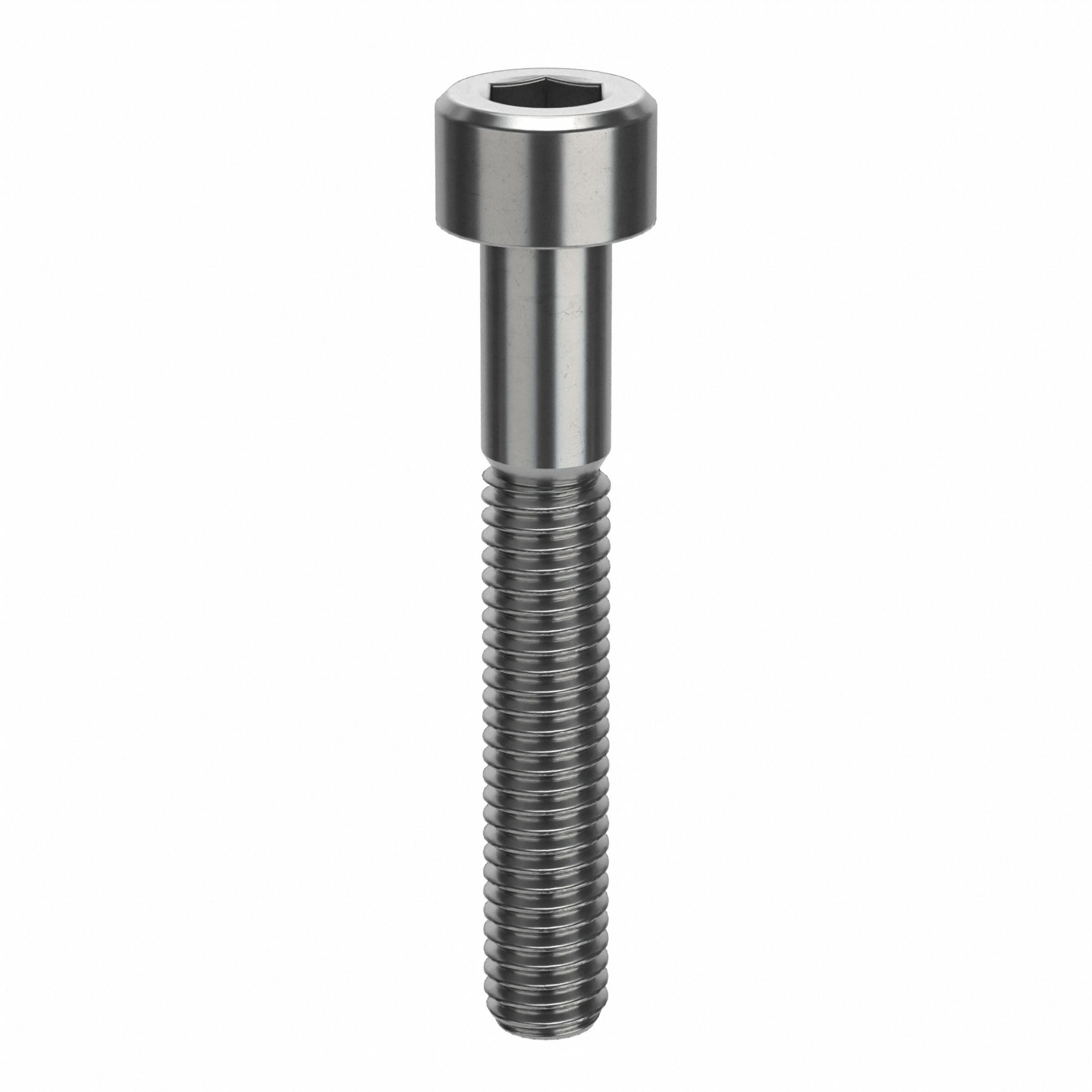 Socket Head Cap Screw: M6x1.00 Thread Size, 40 mm Lg, Std, Plain, Stainless Steel, 316 H5