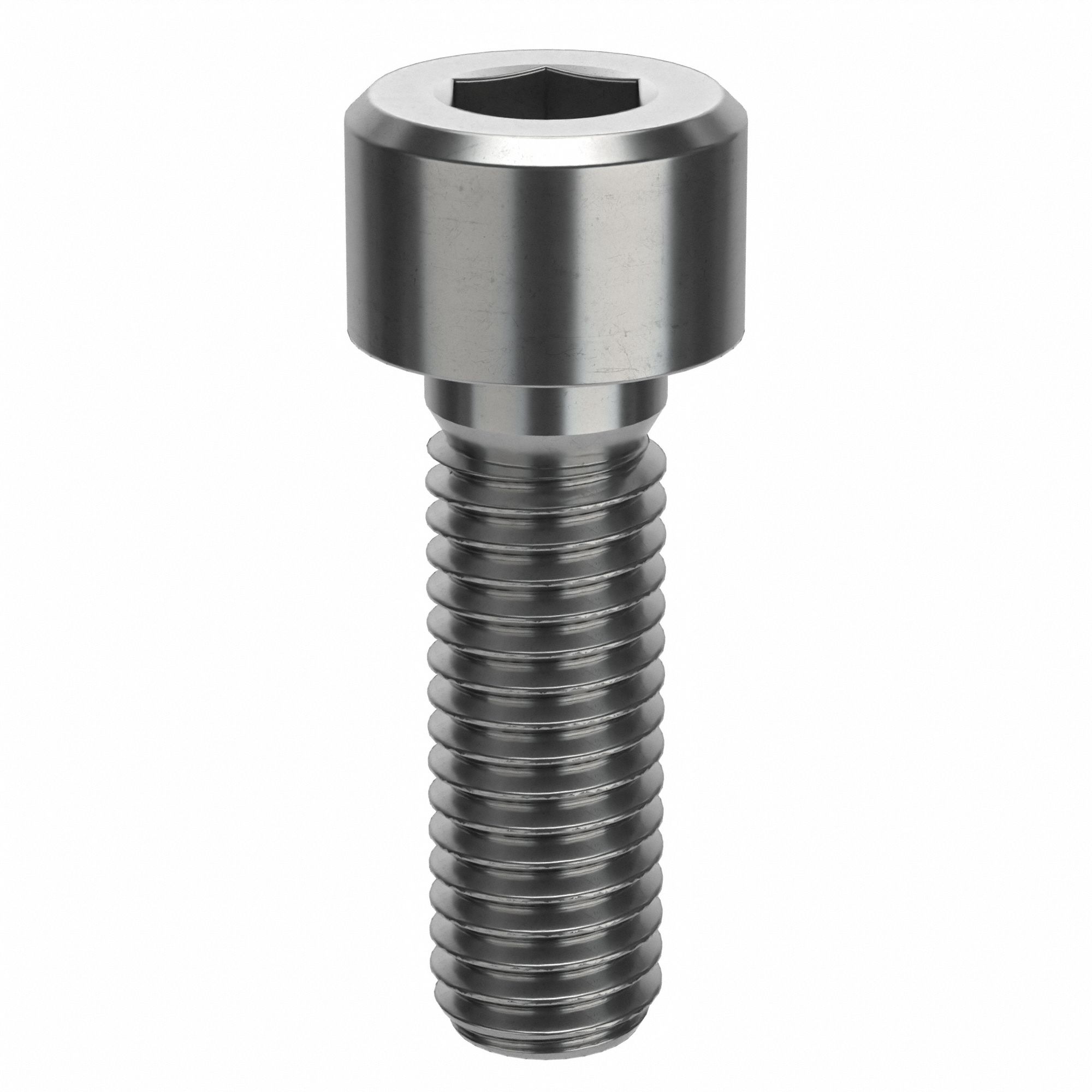 Socket Head Cap Screw: M8x1.25 Thread Size, 25 mm Lg, Std, Plain, Stainless Steel, 316 H5