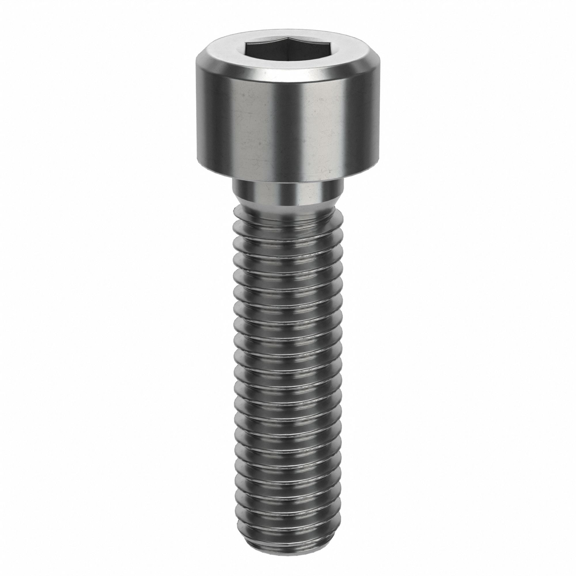 Socket Head Cap Screw: M8x1.25 Thread Size, 30 mm Lg, Std, Plain, Stainless Steel, 316 H5