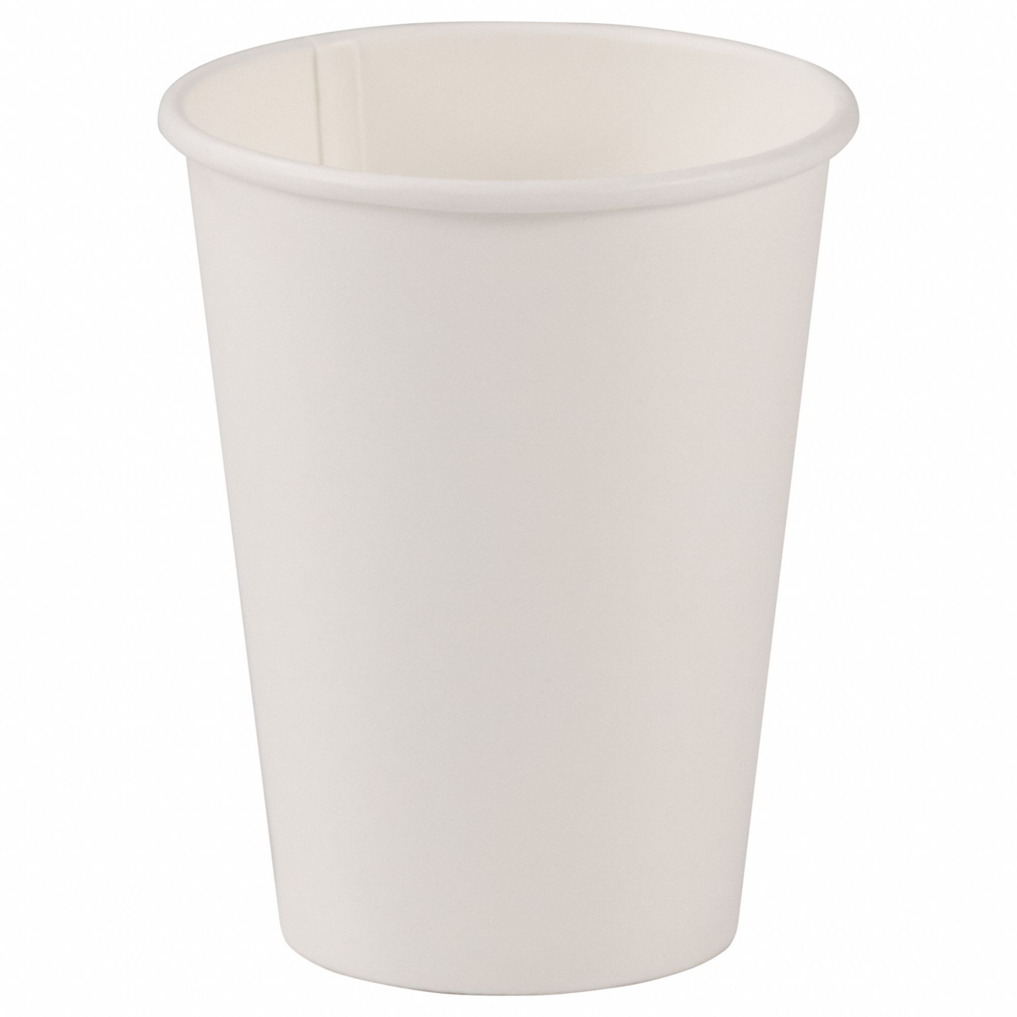 Disposable Hot Cup, 12 oz, WH, Med, PK1000