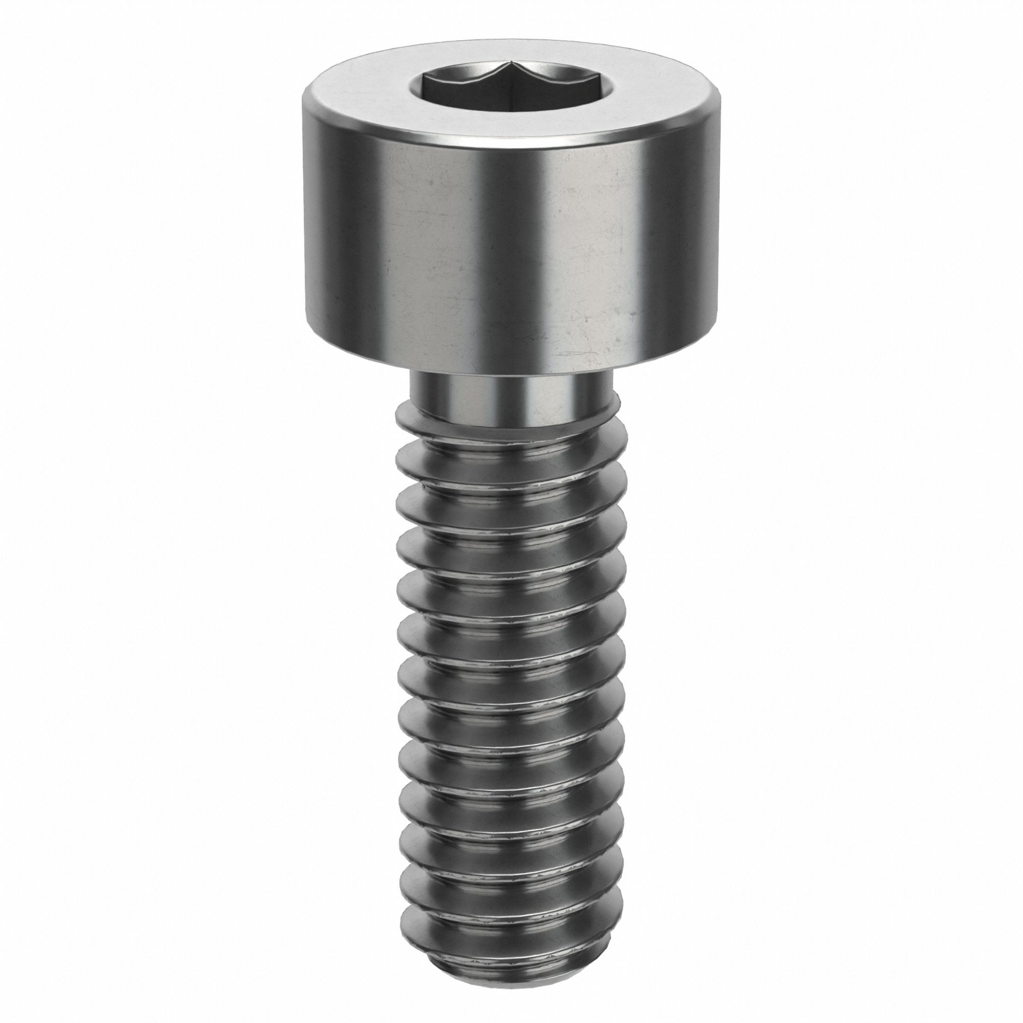 Socket Head Cap Screw: 1/4"-20 Thread Size, 3/4 in Lg, Std, Plain, Stainless Steel, 18-8
