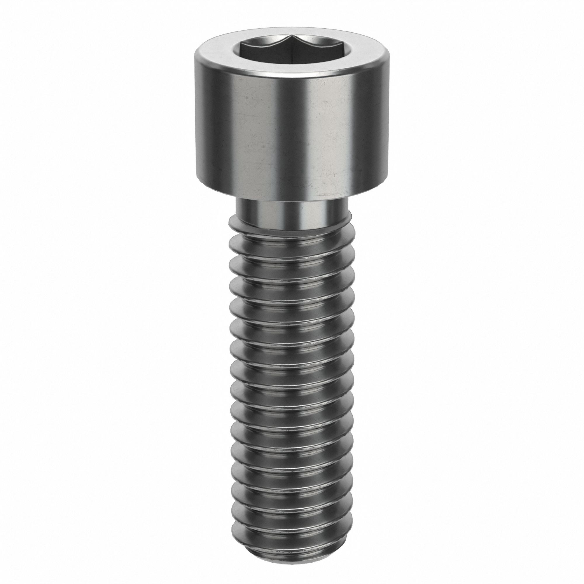 Socket Head Cap Screw: 5/16"-18 Thread Size, 1 in Lg, Std, Plain, Stainless Steel, 18-8