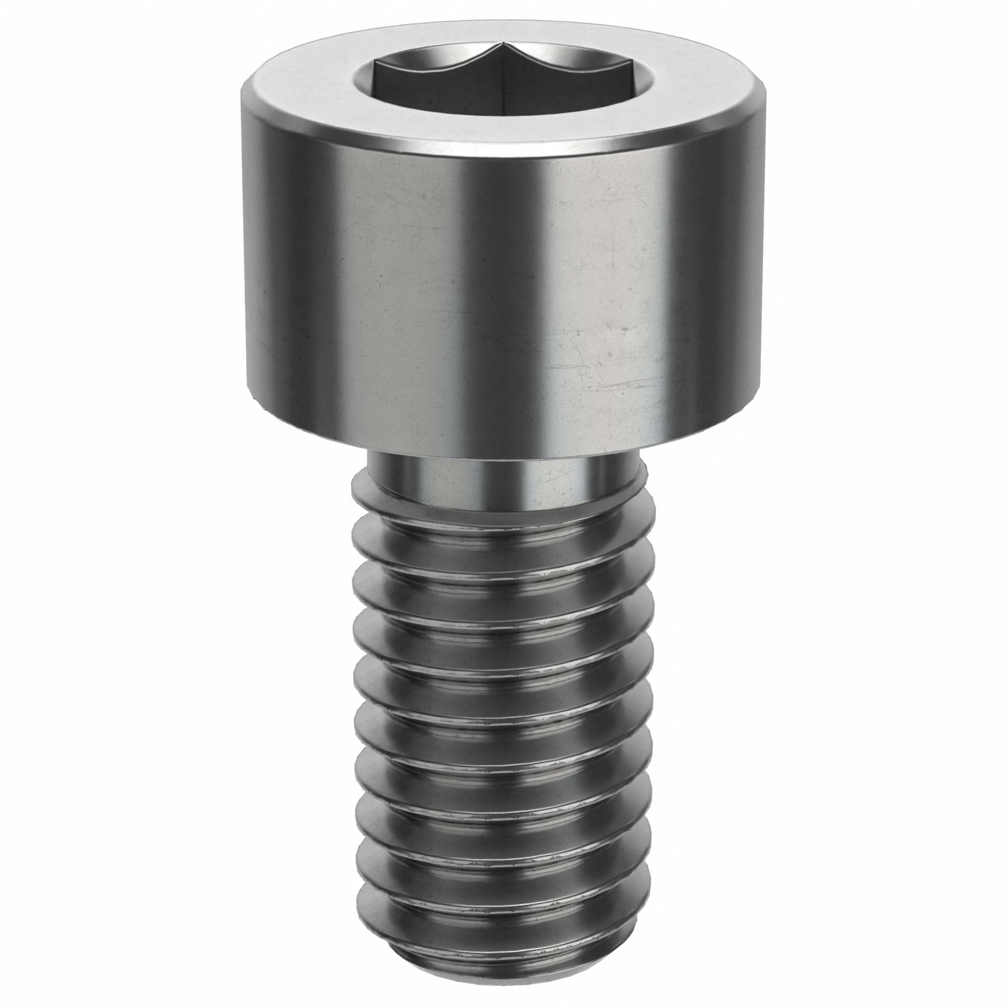 Socket Head Cap Screw: 3/8"-16 Thread Size, 3/4 in Lg, Std, Plain, Stainless Steel, 18-8