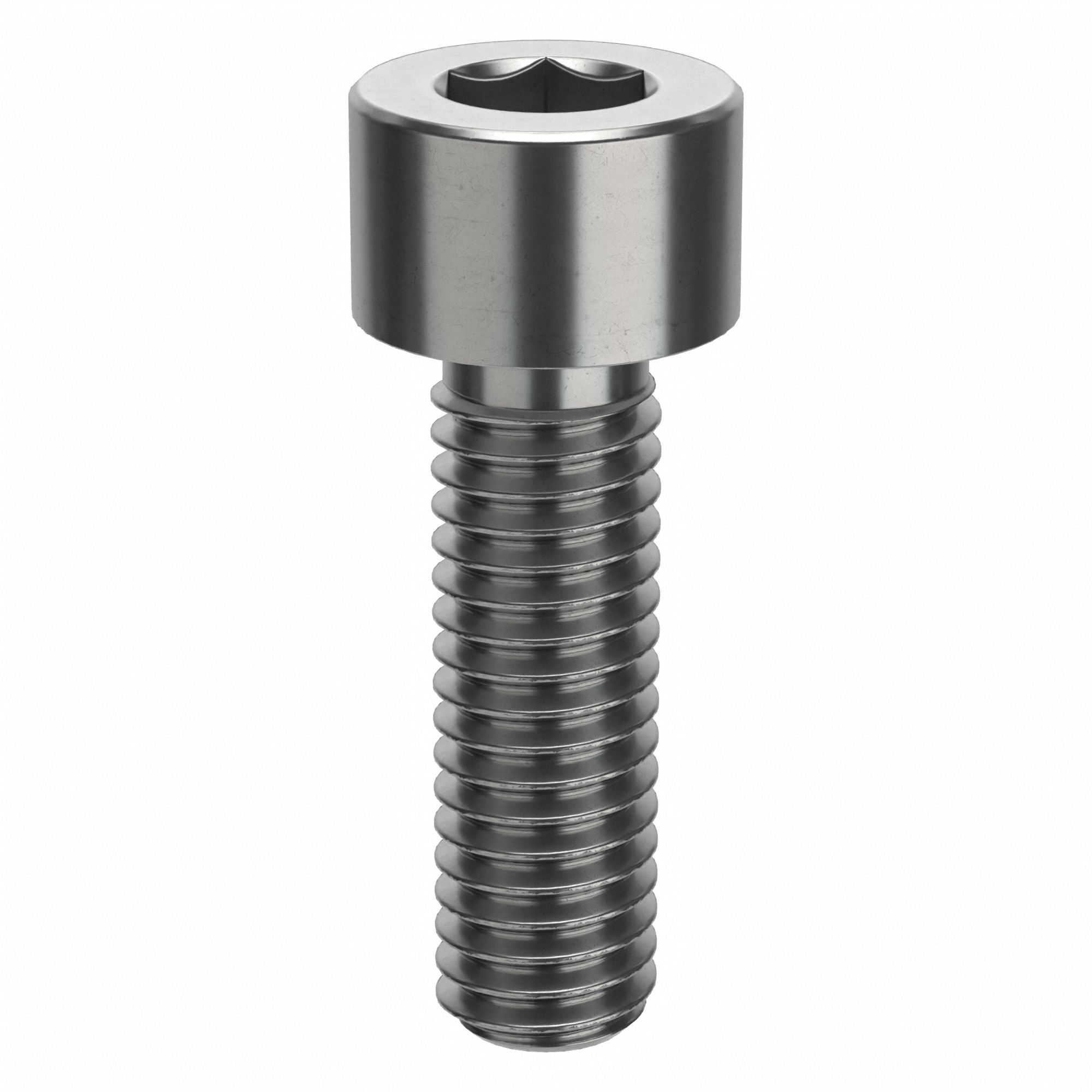 Socket Head Cap Screw: 3/8"-16 Thread Size, 1 1/4 in Lg, Std, Plain, Stainless Steel, 18-8