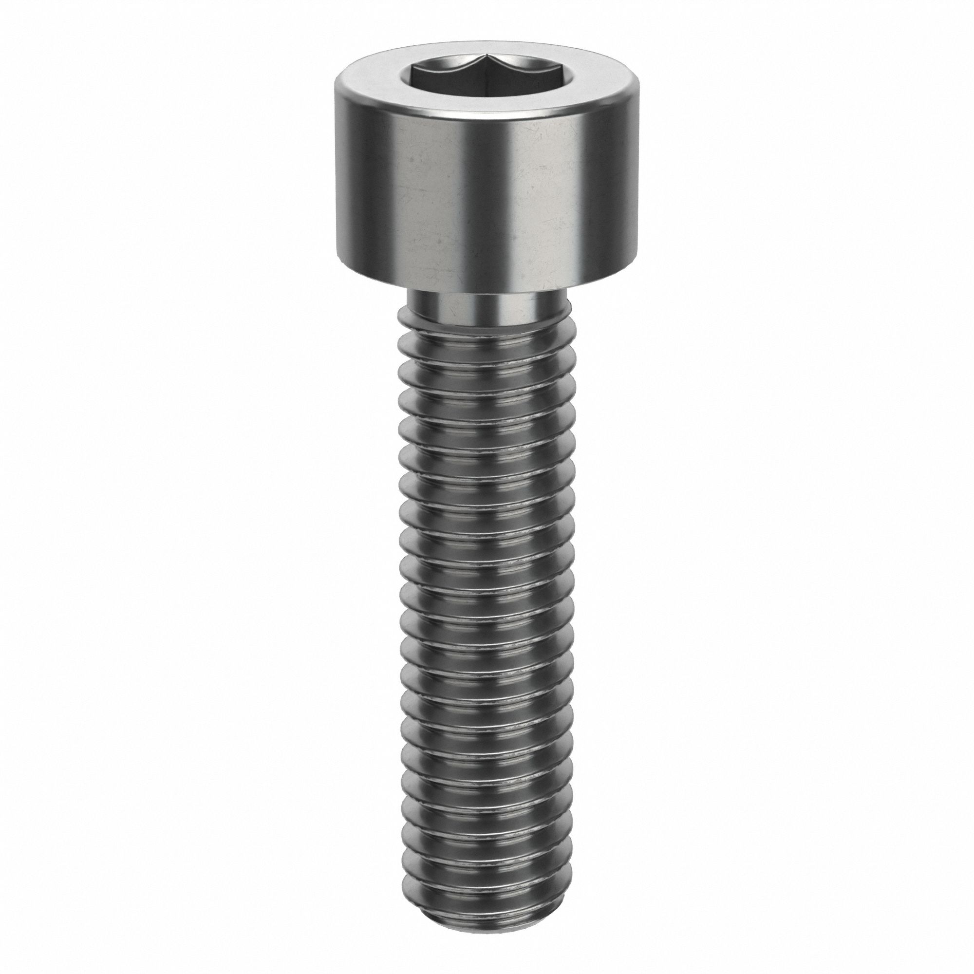 Socket Head Cap Screw: 3/8"-16 Thread Size, 1 1/2 in Lg, Std, Plain, Stainless Steel, 18-8