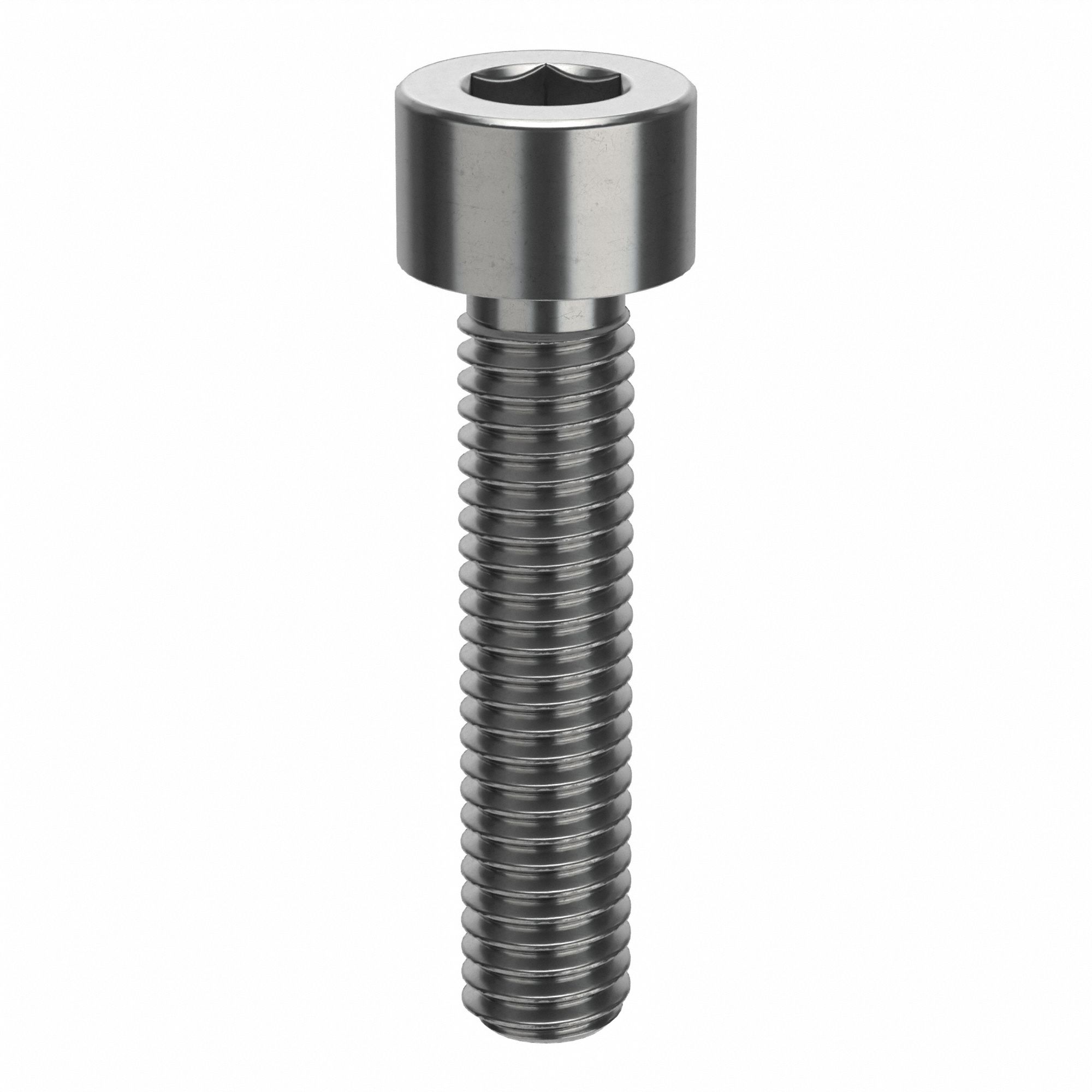 Socket Head Cap Screw: 3/8"-16 Thread Size, 1 3/4 in Lg, Std, Plain, Stainless Steel, 18-8