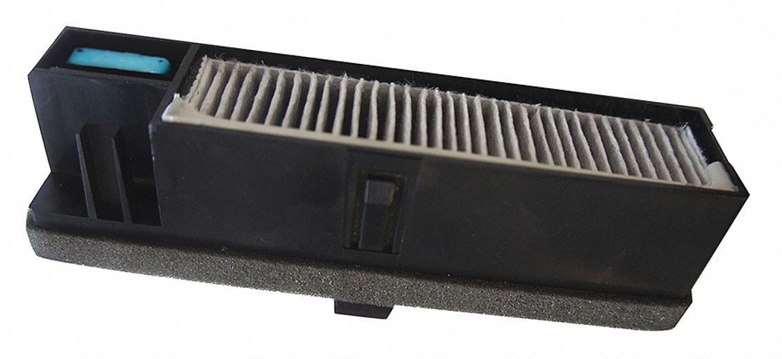 HEPA Filter: White, Paper/Plastic, HEPA, 99.97% at 0.3 microns Filter Efficiency