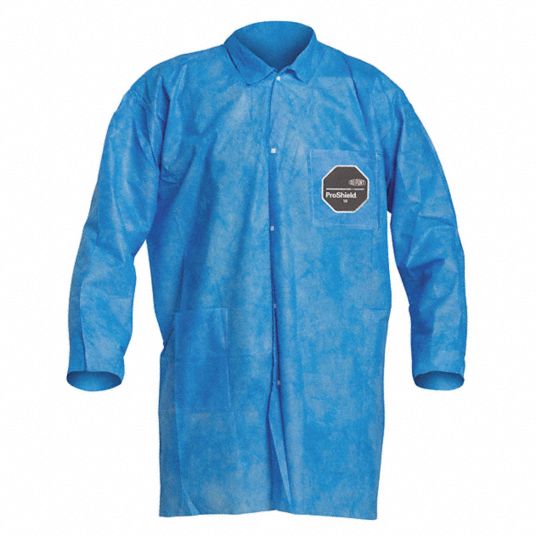 DUPONT, ProShield®, Plain Collar, Disposable Lab Coat - 485D52 ...