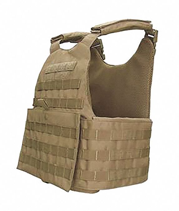 Plate Carrier: Universal, Tan, Unisex, 1000 Denier Nylon, MOPC, Quick-Release Buckles