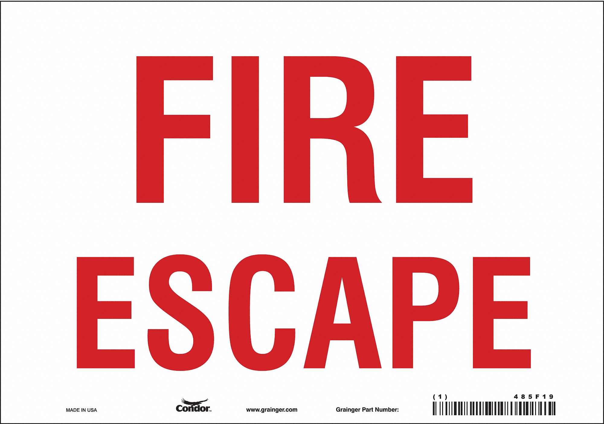 Safety Sign: Vinyl, Adhesive Sign Mounting, 7 in x 10 in Nominal Sign Size, Not Retroreflective