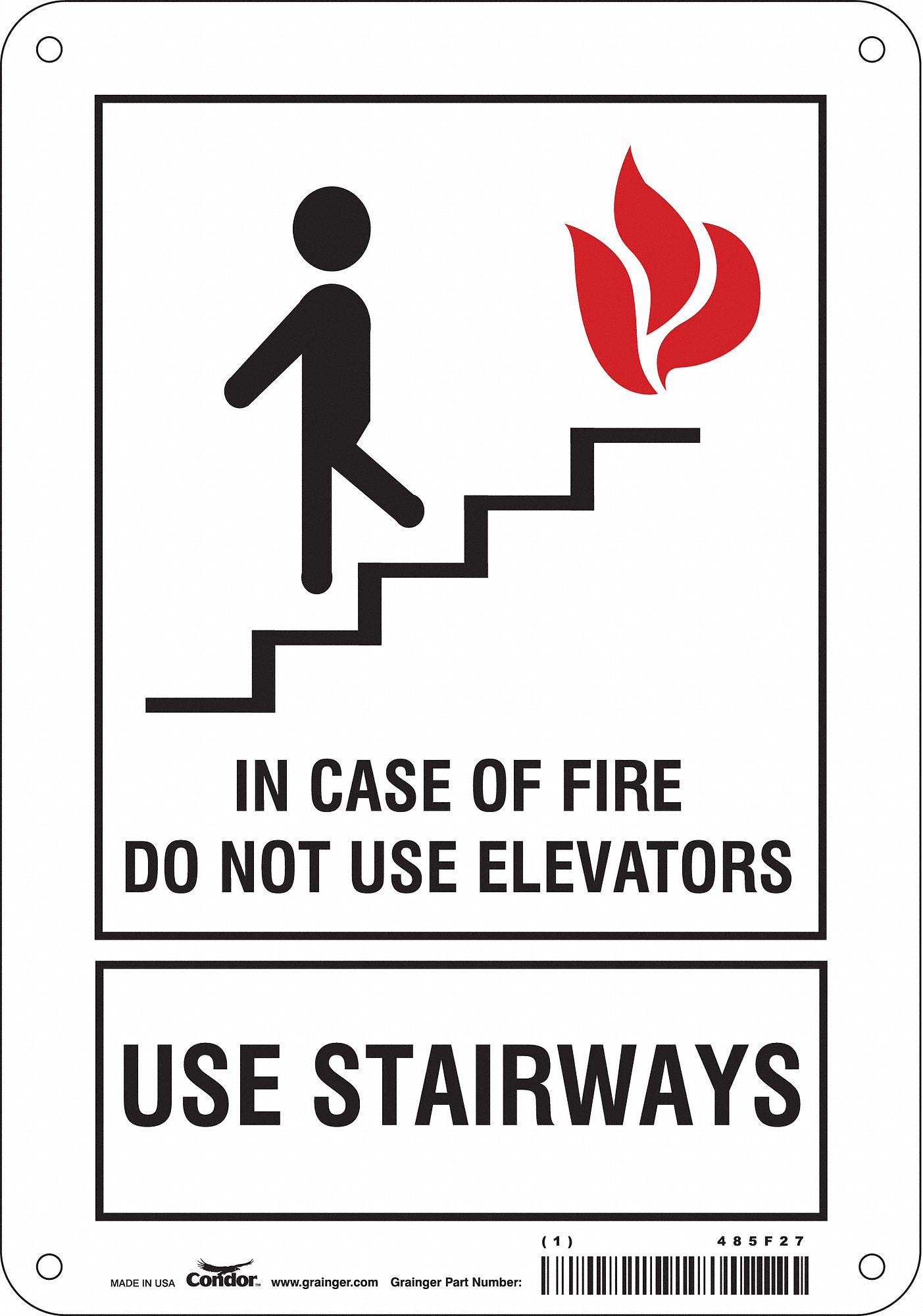 PANNEAU SECURITE,10PO X 7PO,POLYETHYLENE